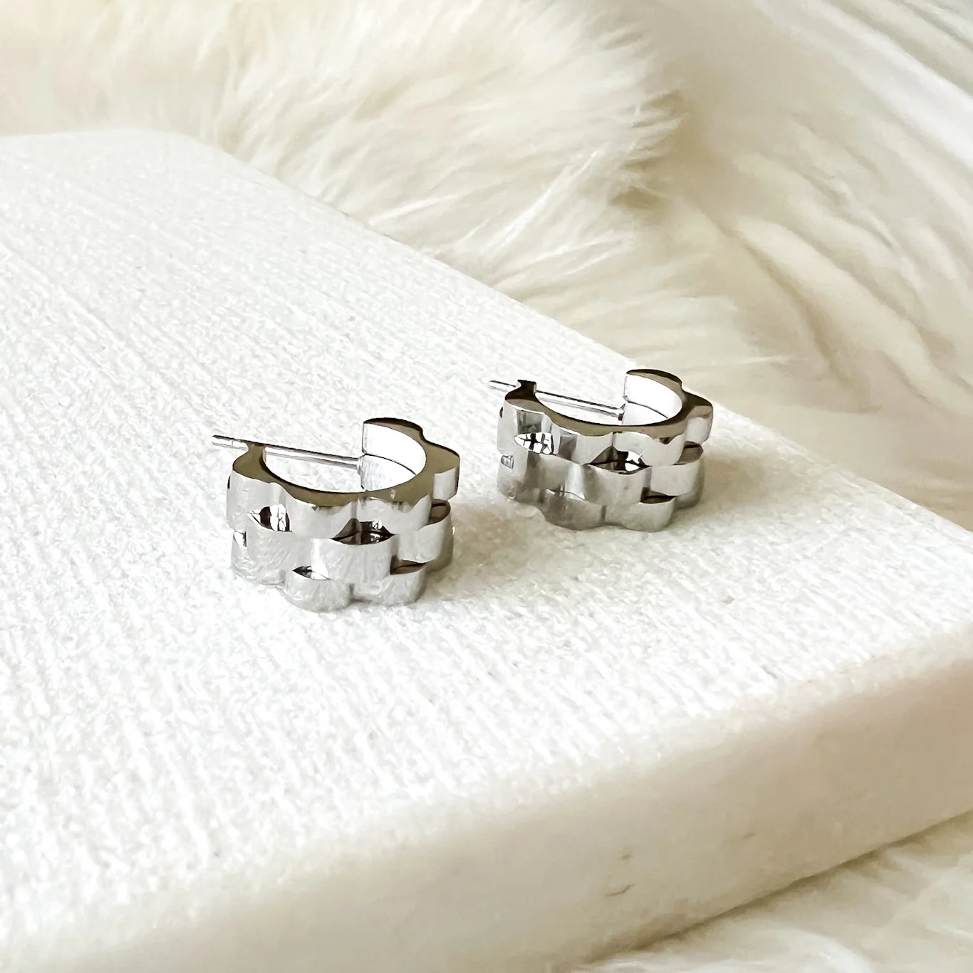 Lucia Watch Link Chain Earrings - LAST CHANCE! - Image 9