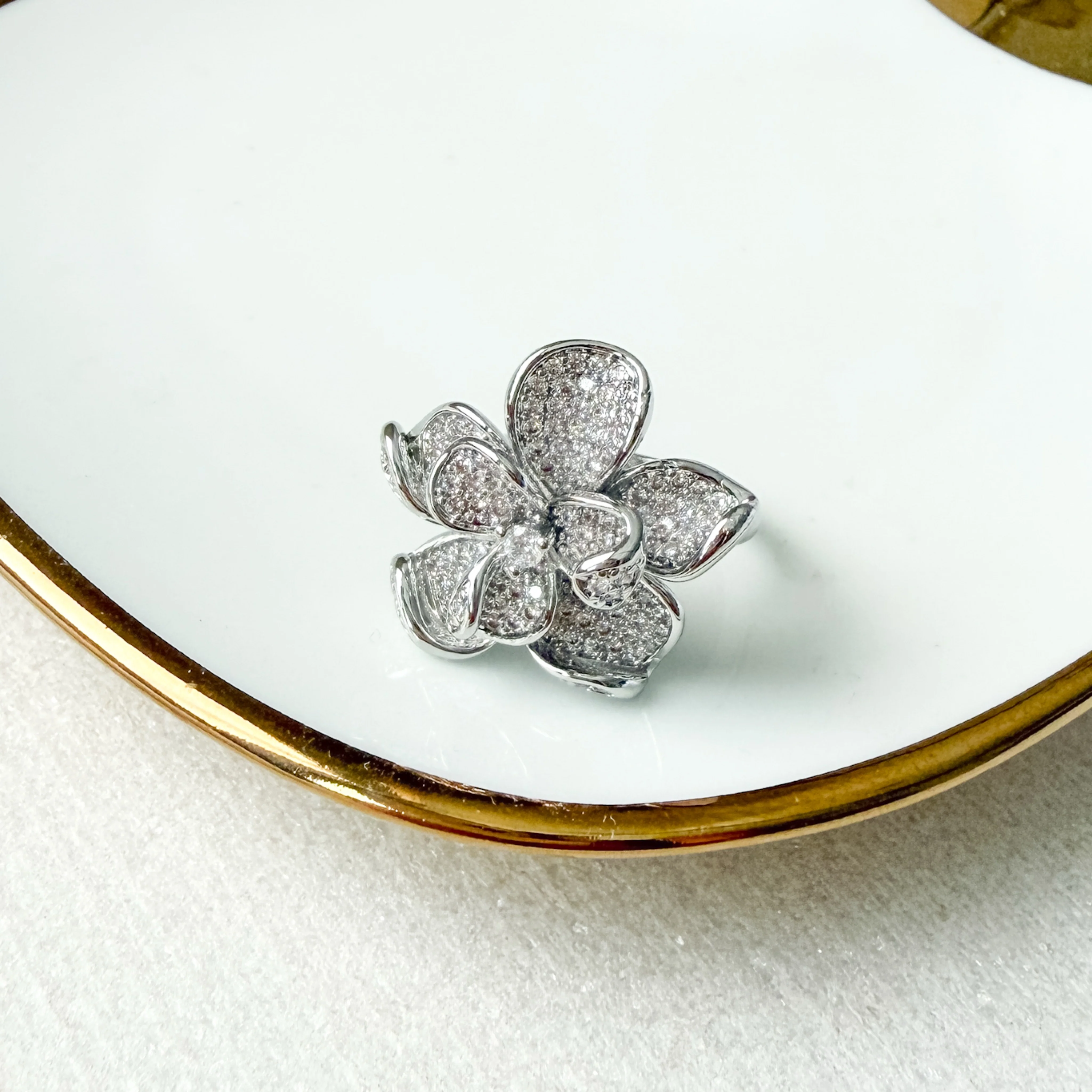 Magnolia Pavé Ring - Image 2