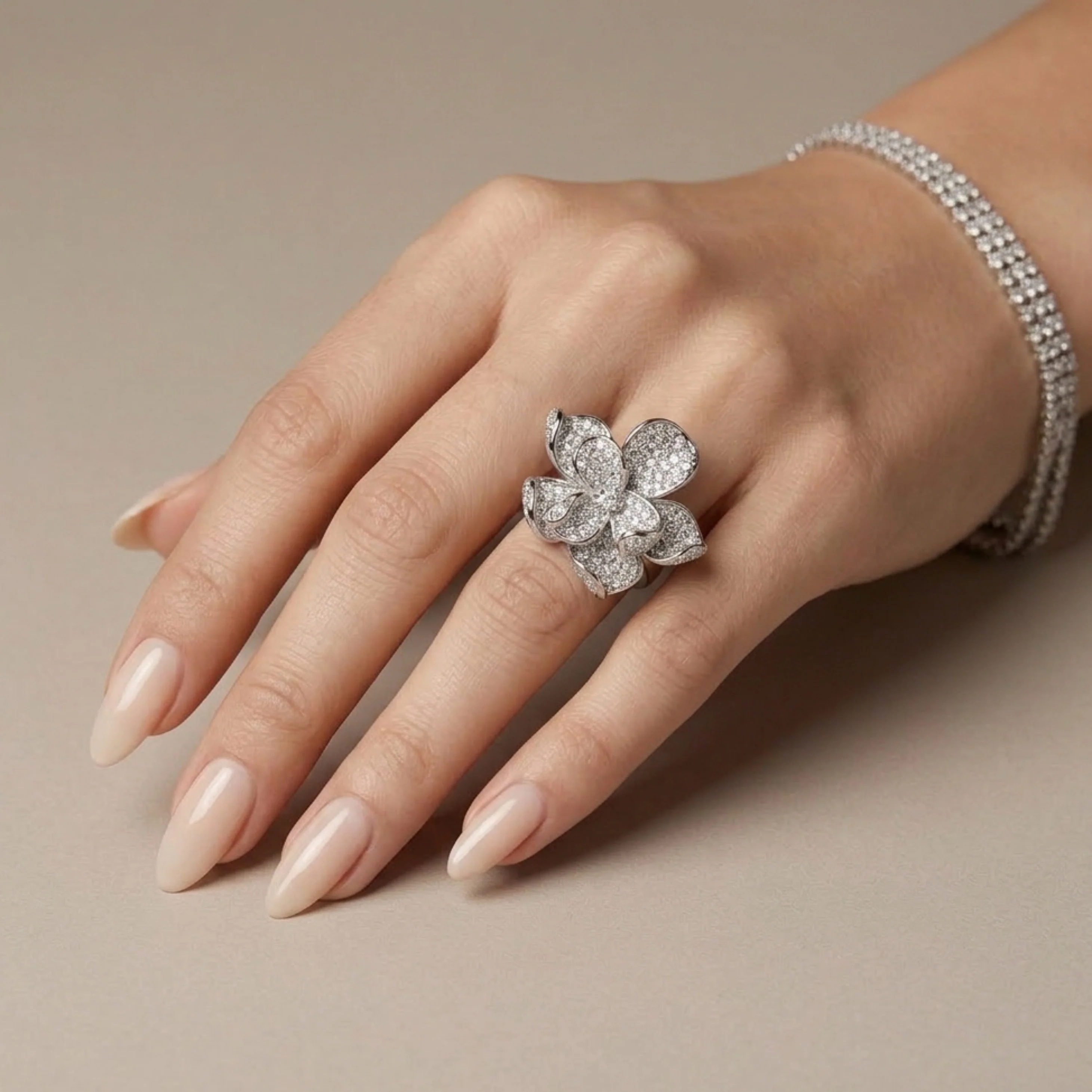 Magnolia Pavé Ring - Image 3