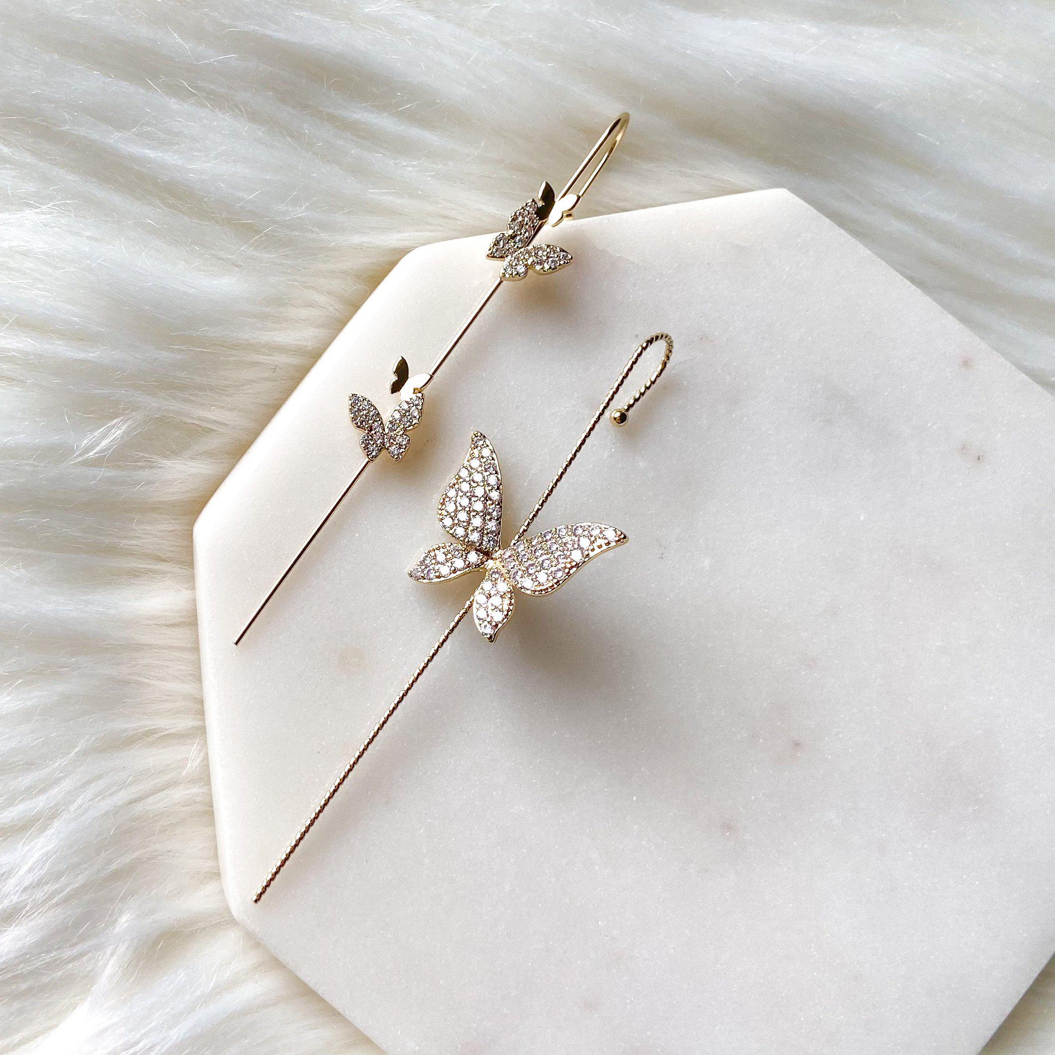 Mariposa Butterfly Ear Hook / Ear Cuff - 2 Styles - Image 19