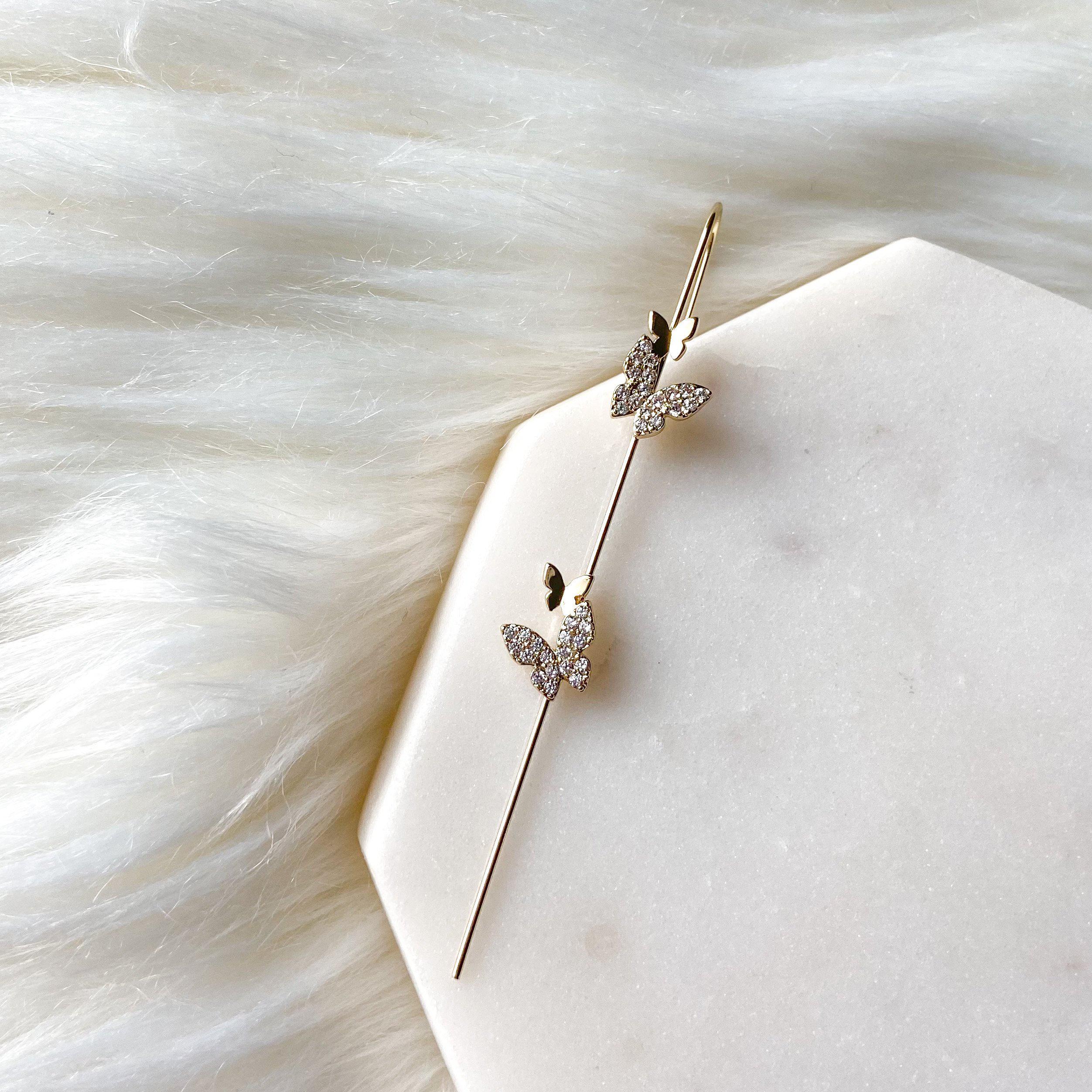 Mariposa Butterfly Ear Hook / Ear Cuff - 2 Styles - Image 21