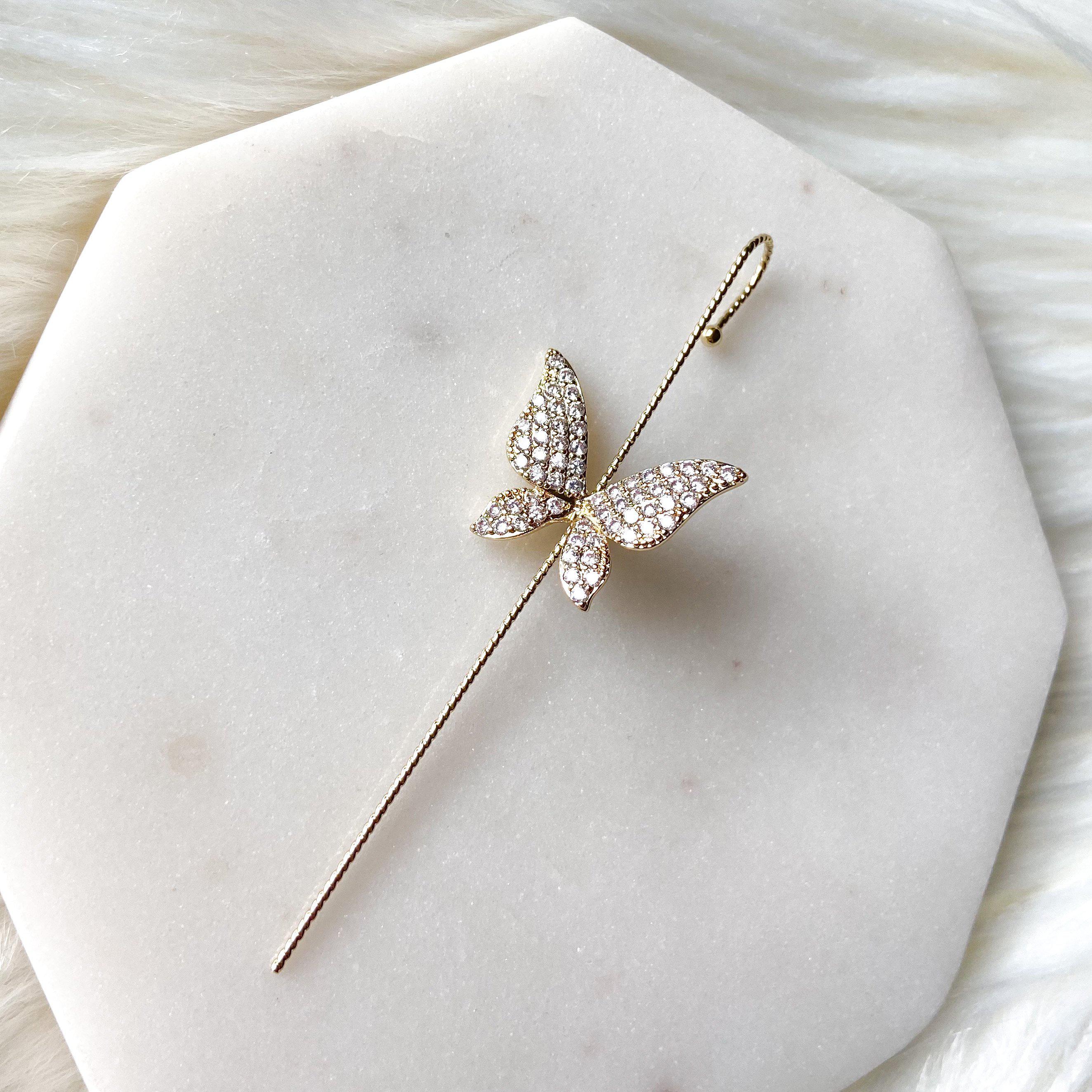 Mariposa Butterfly Ear Hook / Ear Cuff - 2 Styles - Image 22