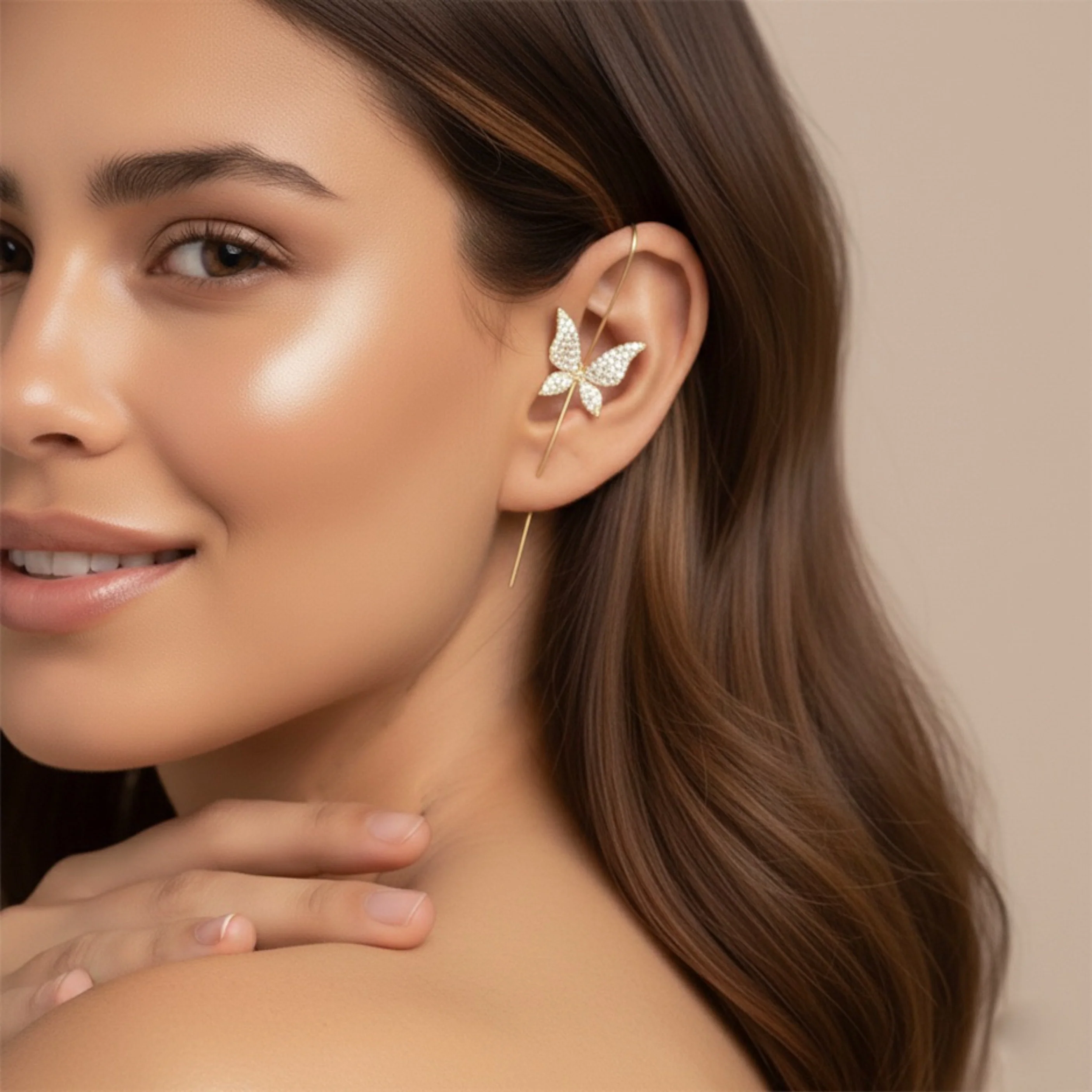 Mariposa Butterfly Ear Hook / Ear Cuff - 2 Styles - Image 6