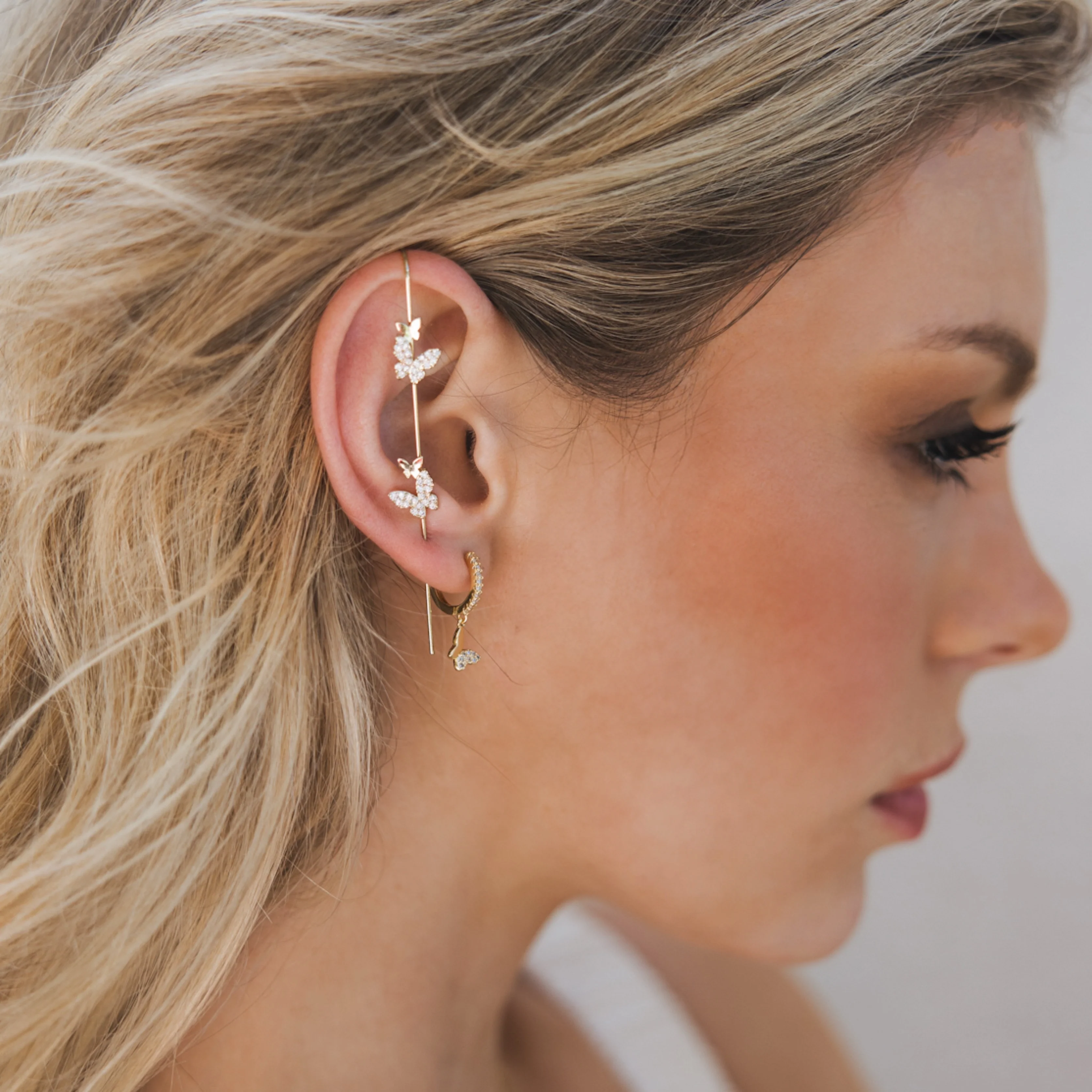 Mariposa Butterfly Ear Hook / Ear Cuff - 2 Styles - Image 7