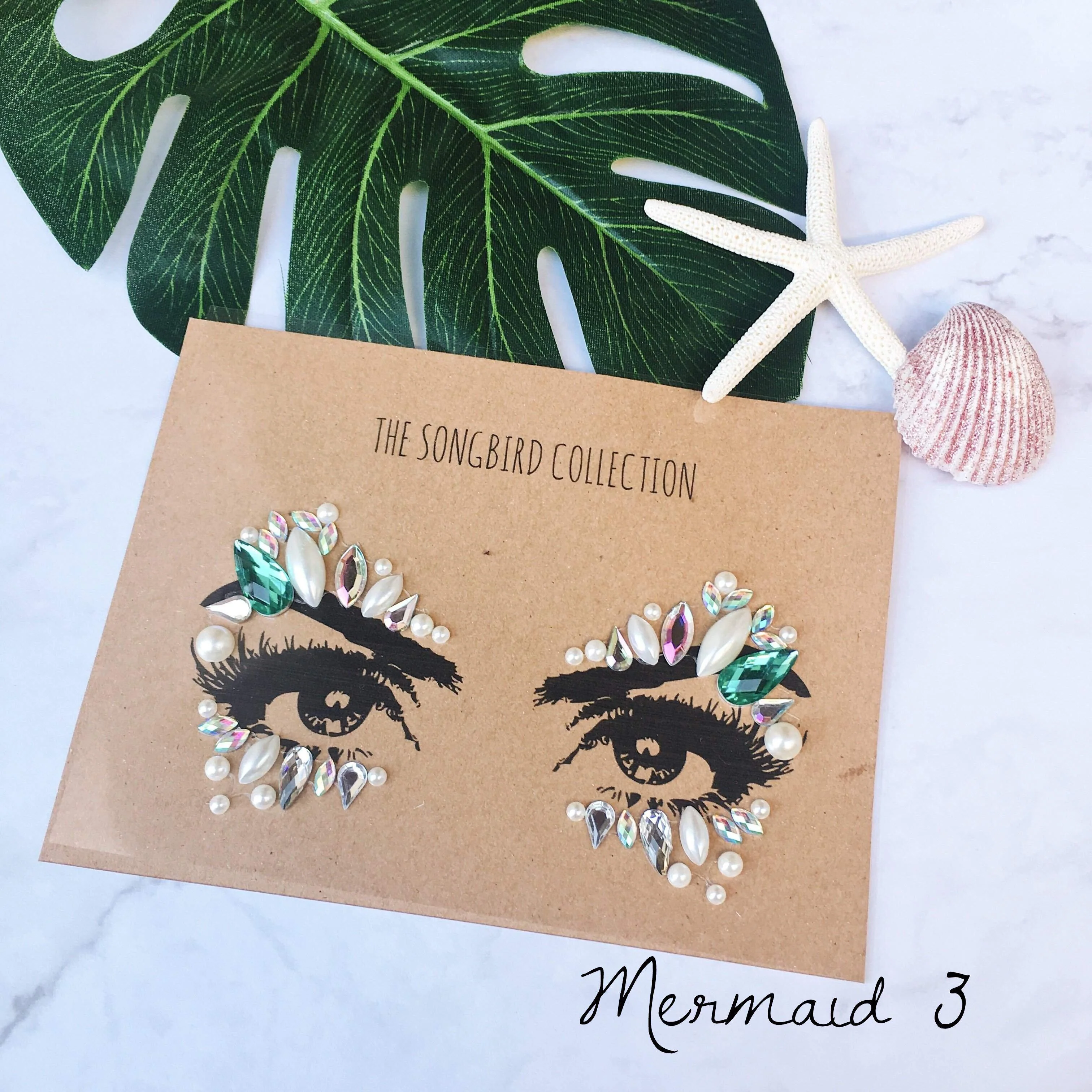 Mermaid Face Gems - 5 Designs - Image 11