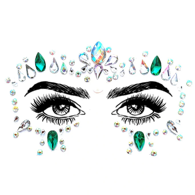 Mermaid Face Gems - 5 Designs - Image 12