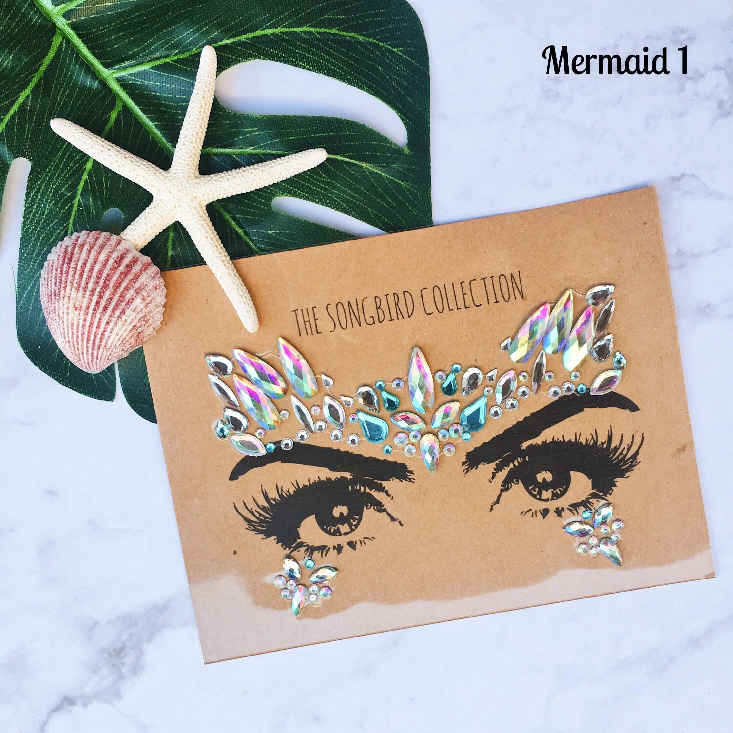 Mermaid Face Gems - 5 Designs - Image 8