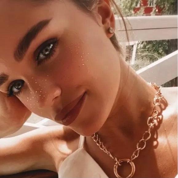 Metallic Face Temporary Tattoo Jewels - 11 Designs - Image 30
