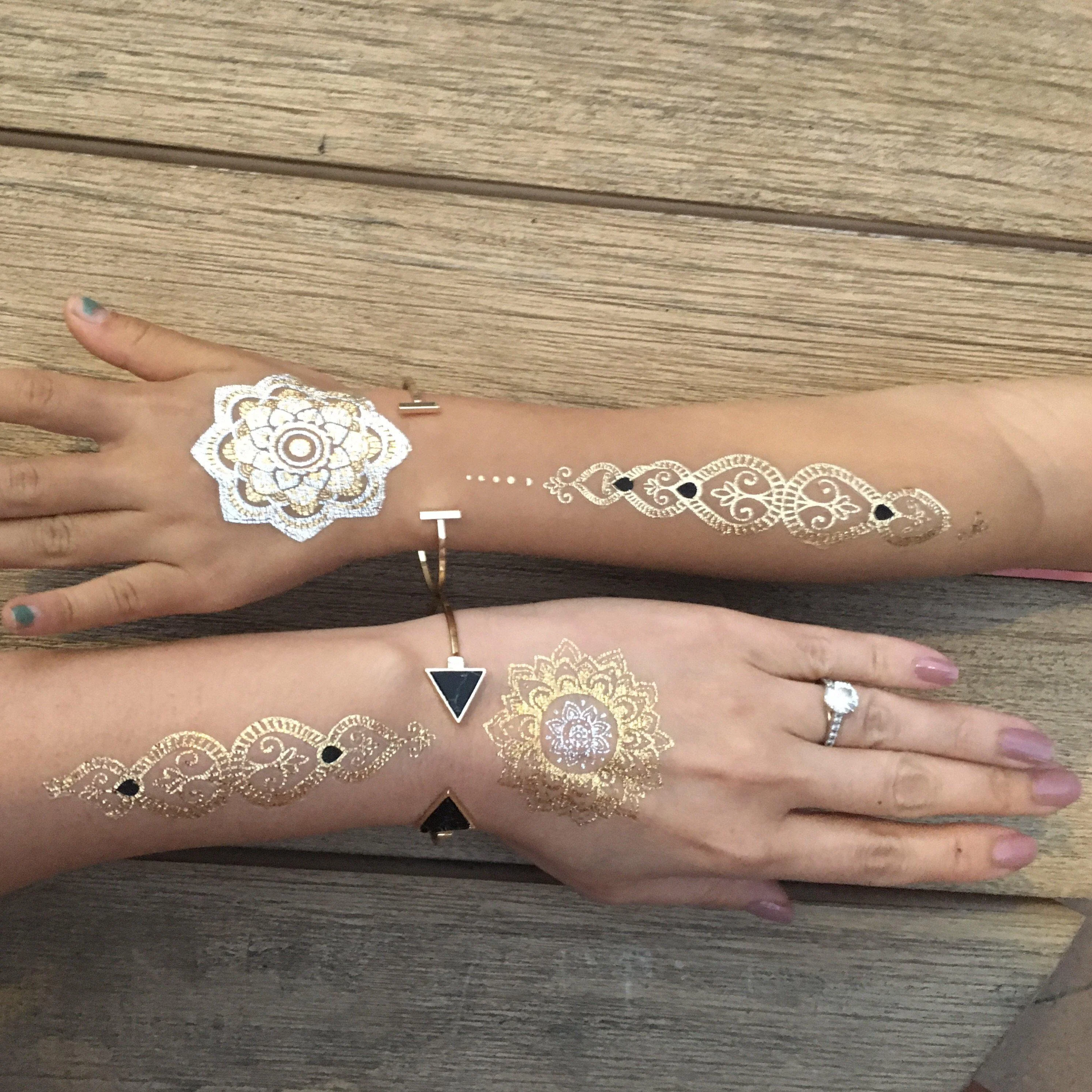 Metallic Temporary Tattoos - 9 Designs! - Image 17