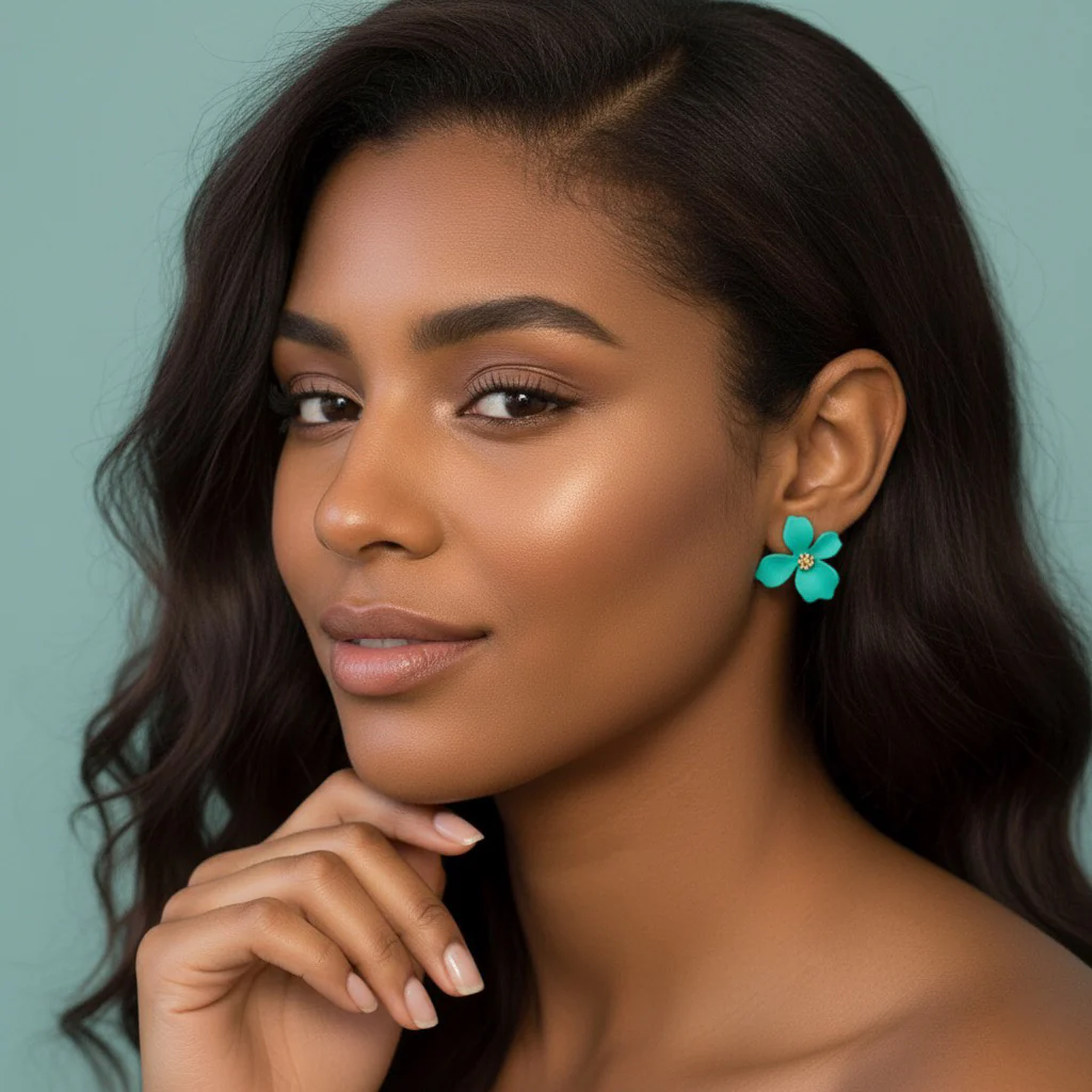 Mini Miami Flower Earrings - LAST CHANCE - Image 3