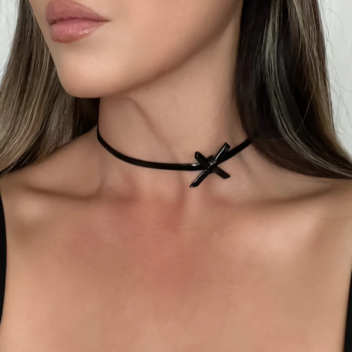 Midnight X Ribbon Choker - Image 3