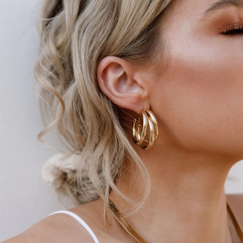 Mika 3 Hoop Earrings - LAST CHANCE!