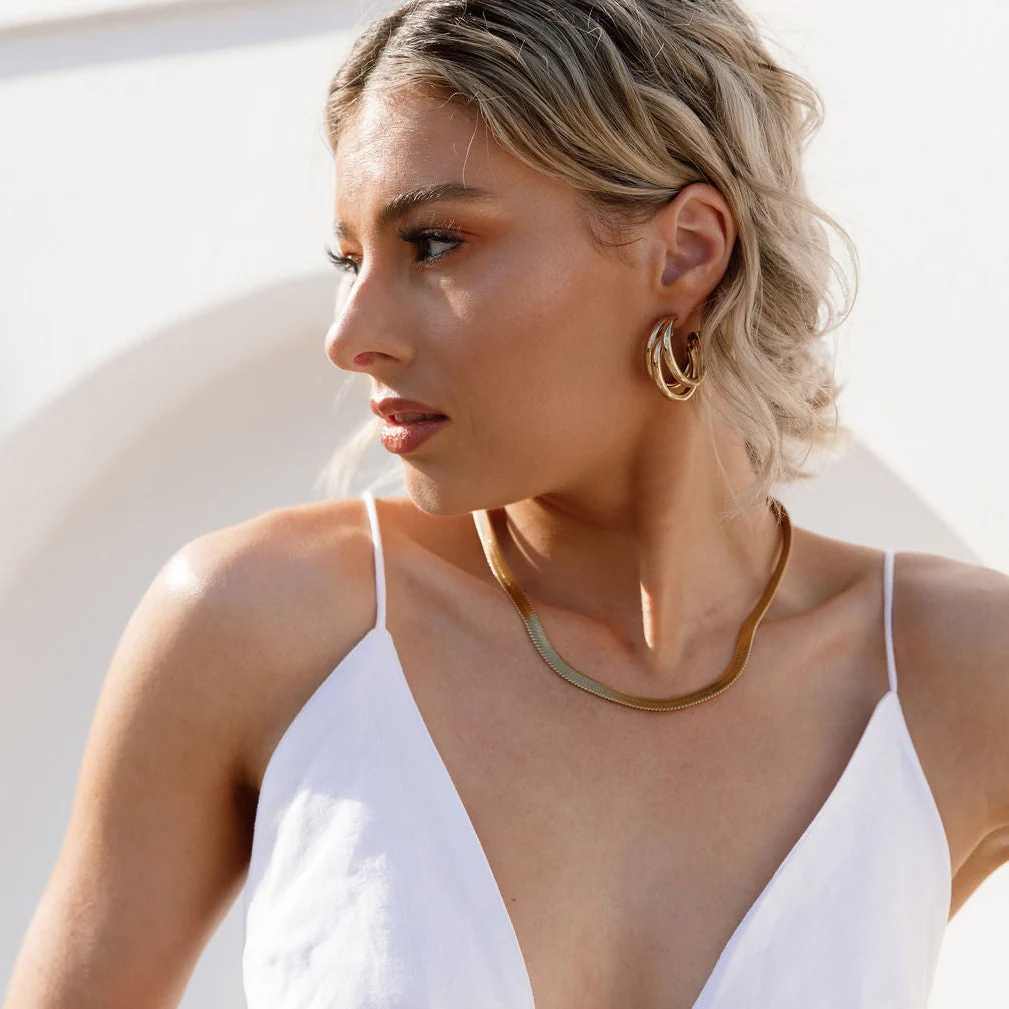 Mika 3 Hoop Earrings - LAST CHANCE! - Image 6