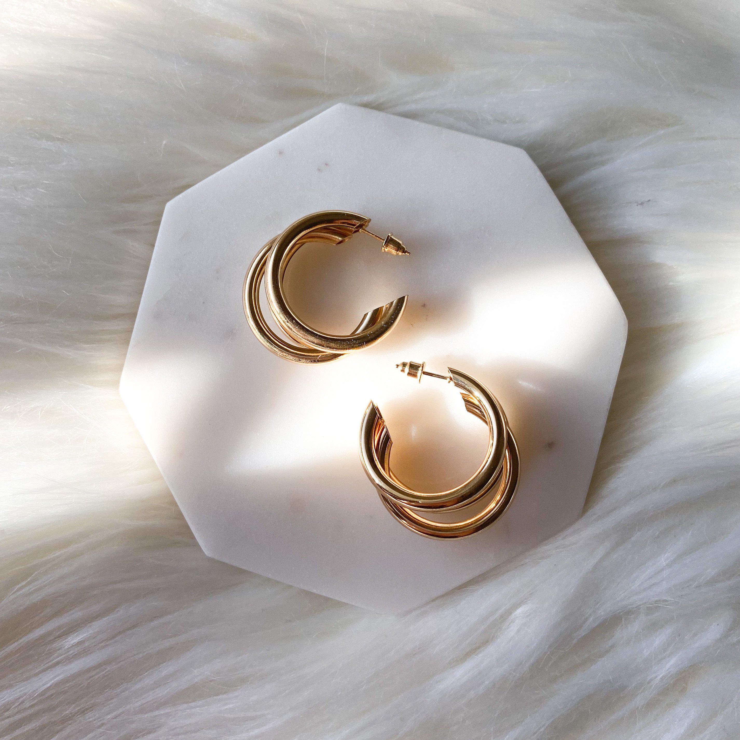 Mika 3 Hoop Earrings - LAST CHANCE! - Image 8