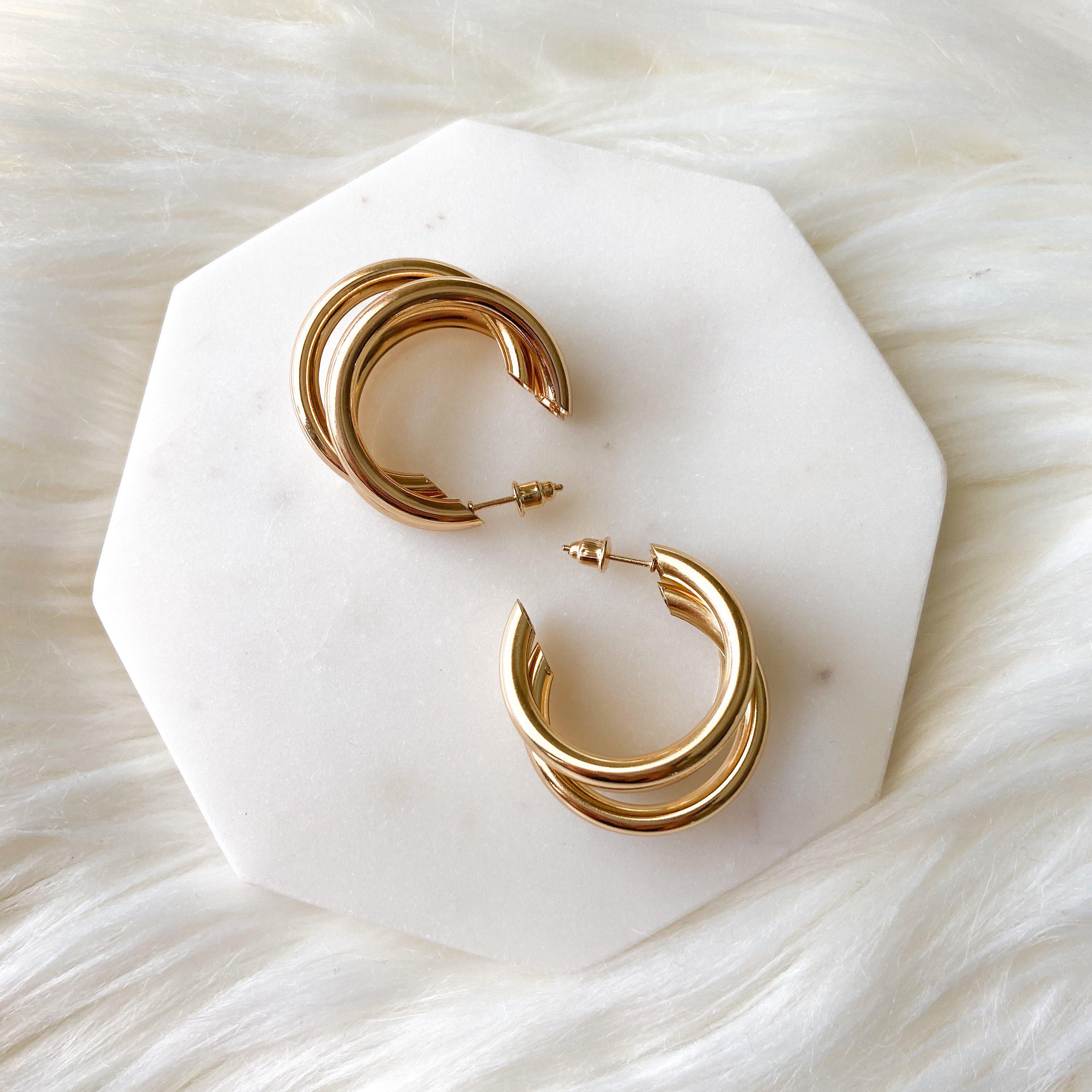 Mika 3 Hoop Earrings - LAST CHANCE! - Image 9