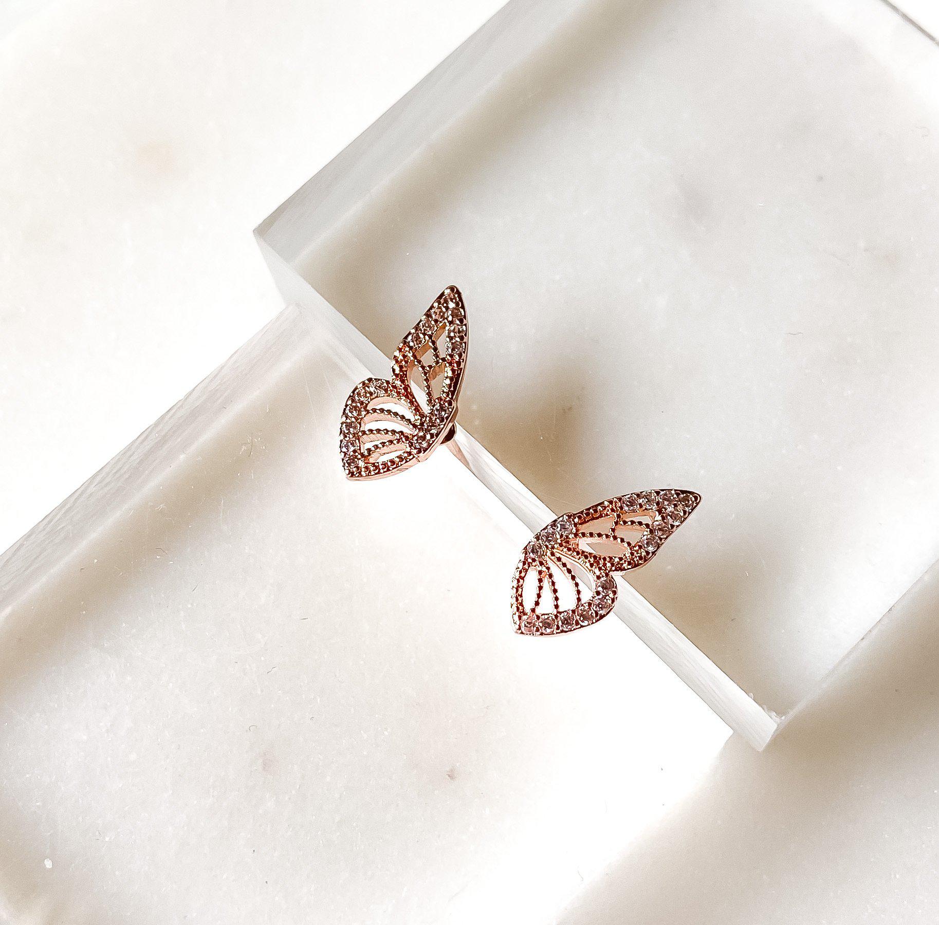 Mini Butterfly Stud Earrings - Image 12
