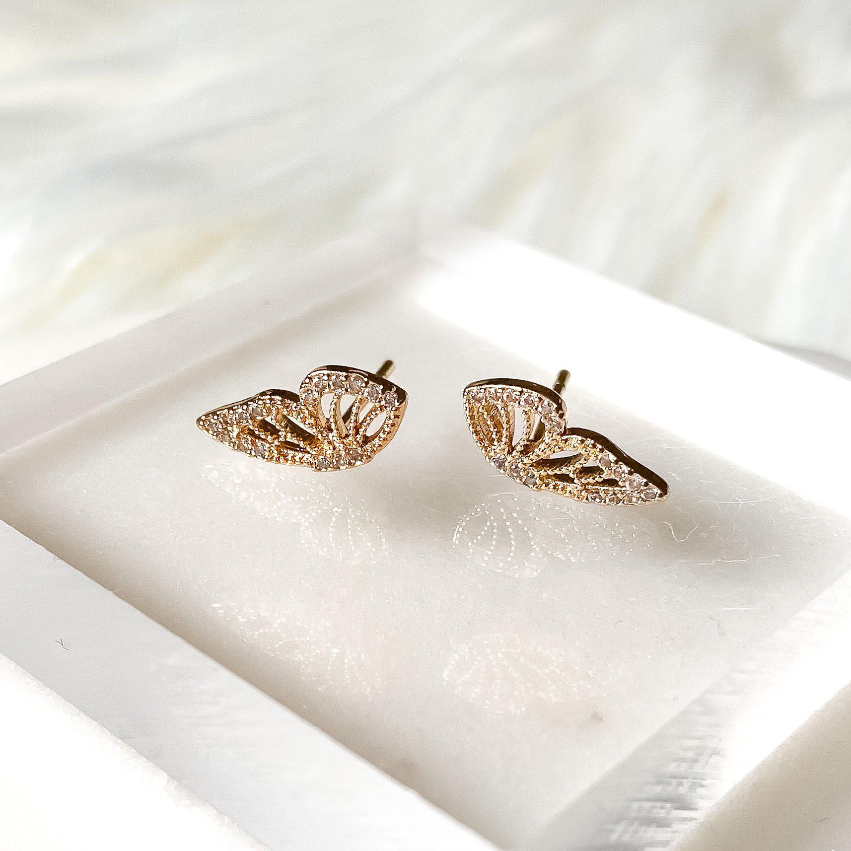 Mini Butterfly Stud Earrings - Image 14