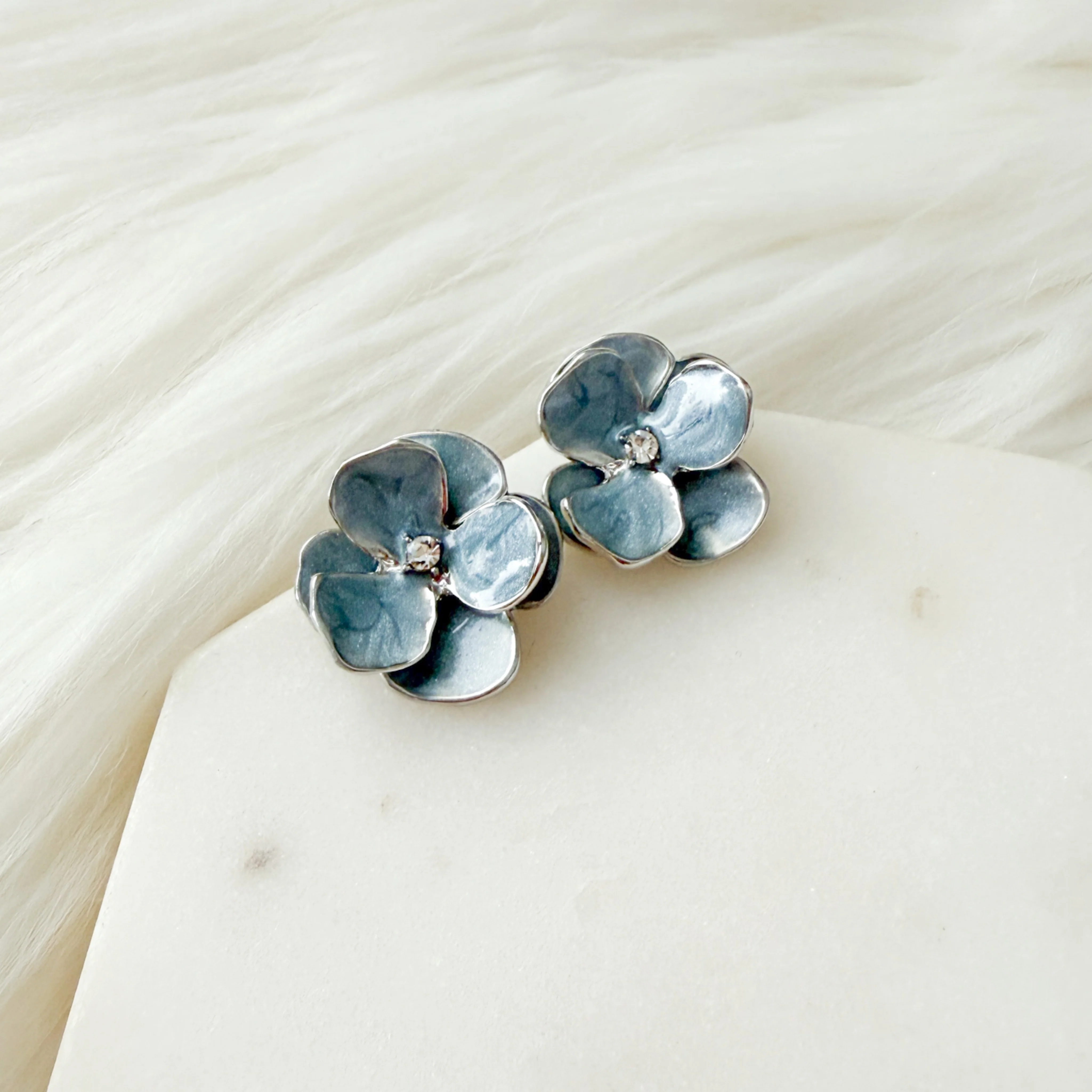 Moonlit Peony Earrings - Image 9