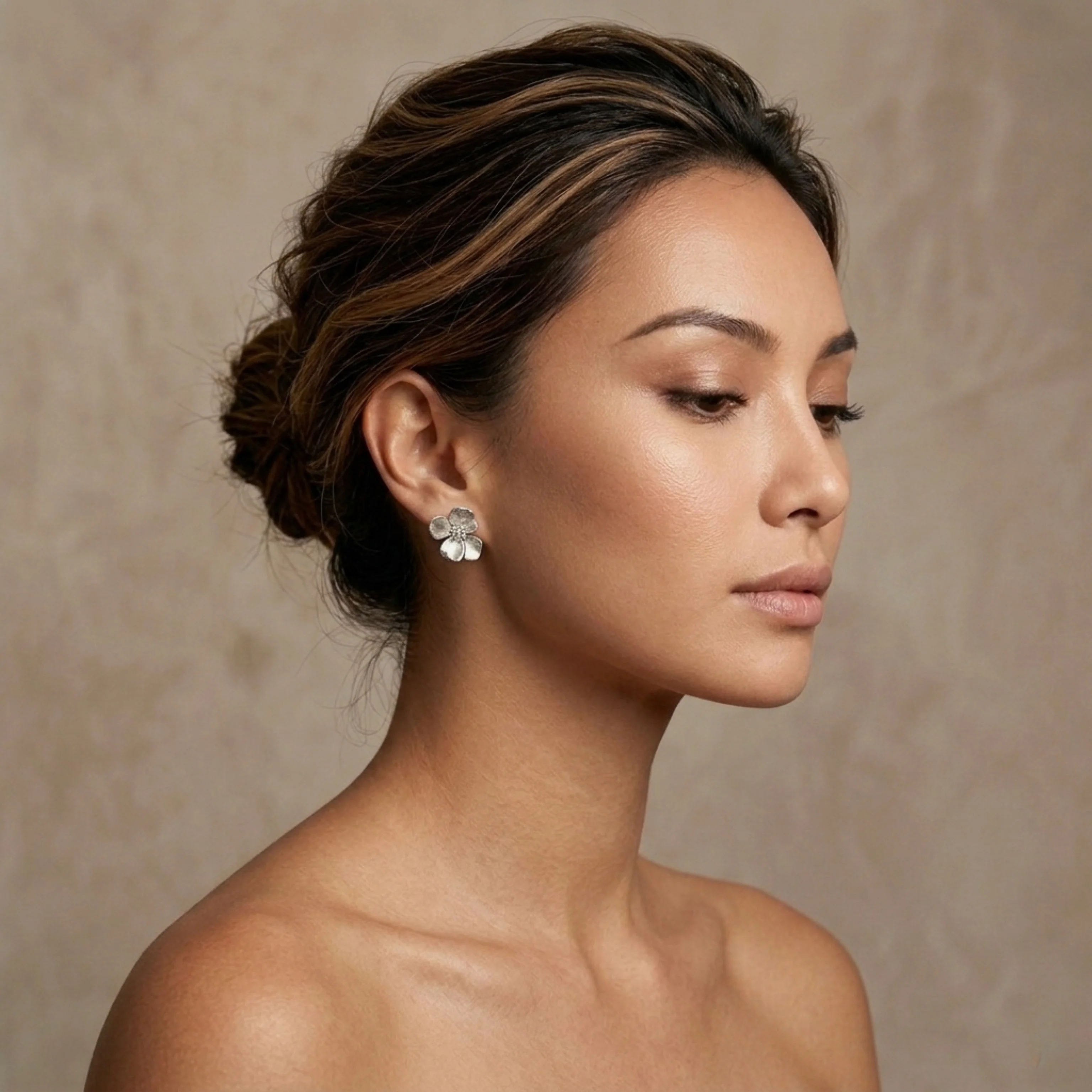 Moonlit Petals Earrings - Image 6