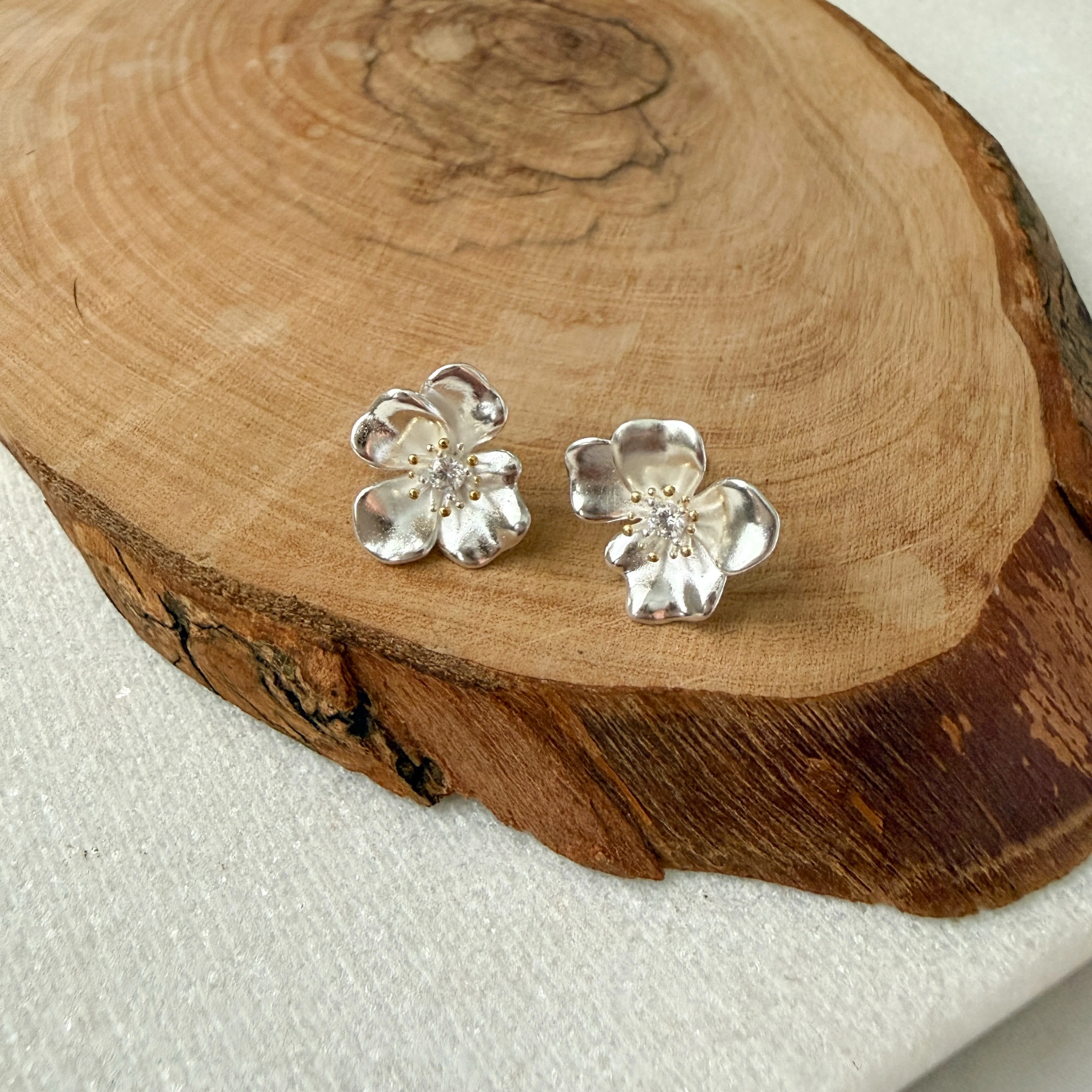 Moonlit Petals Earrings - Image 7