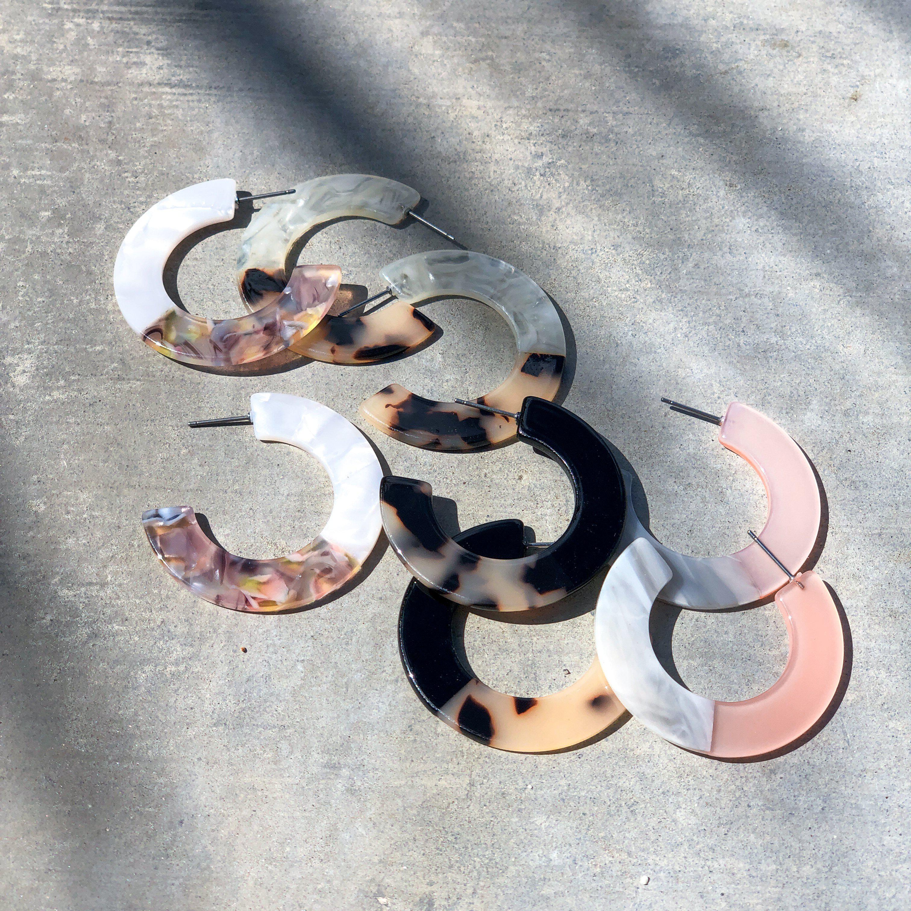 Newport Beach Acetate Earrings - LAST CHANCE / FINAL SALE - Image 3