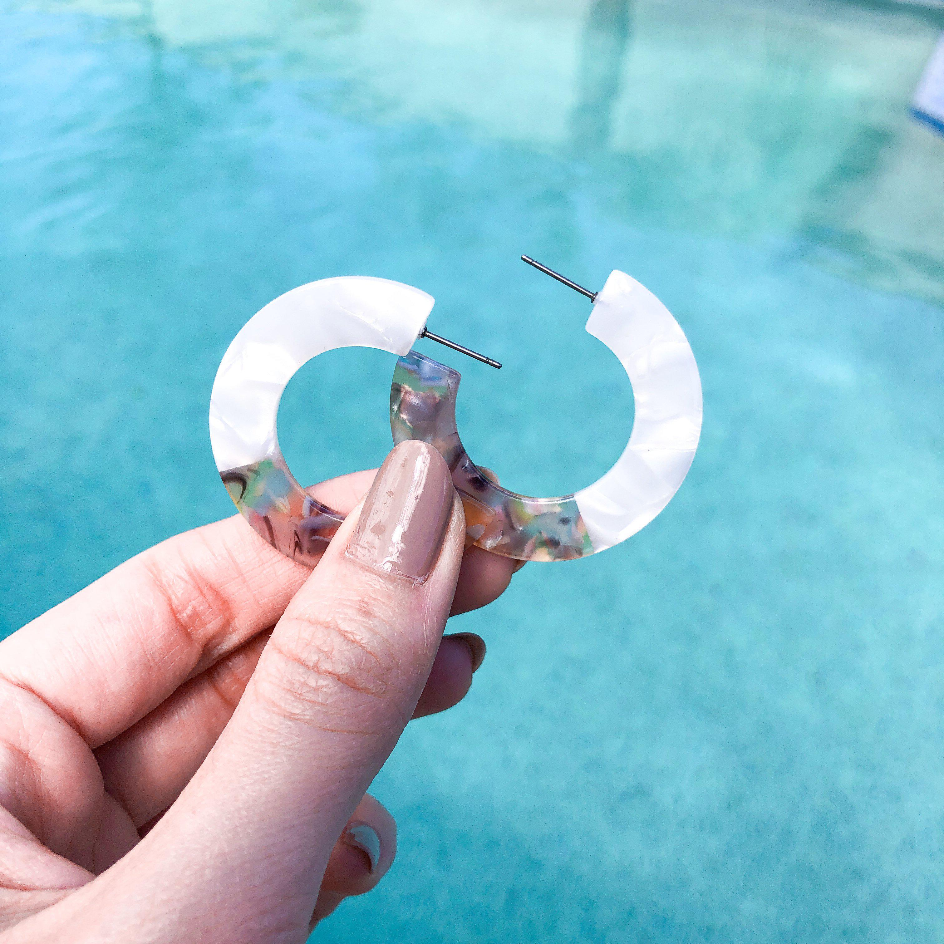 Newport Beach Acetate Earrings - LAST CHANCE / FINAL SALE - Image 5