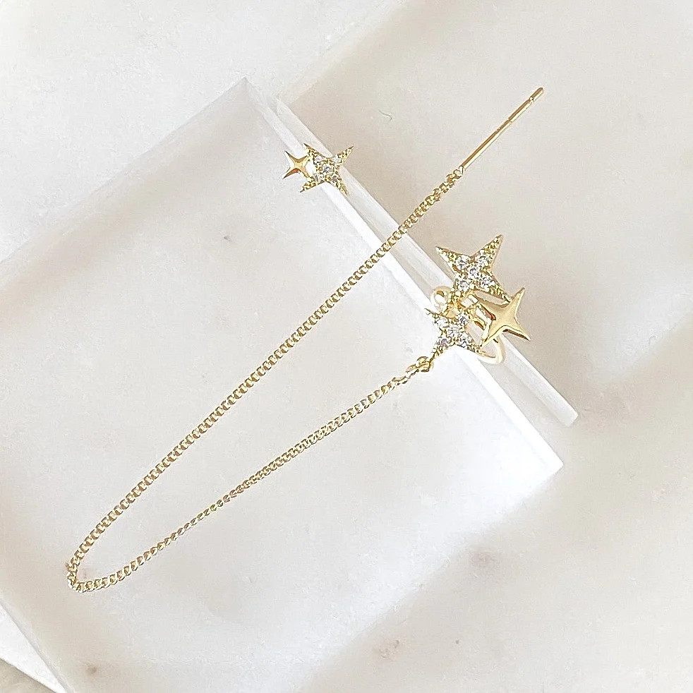 Noelle Star Chained Cuff + Stud Earrings - Image 5