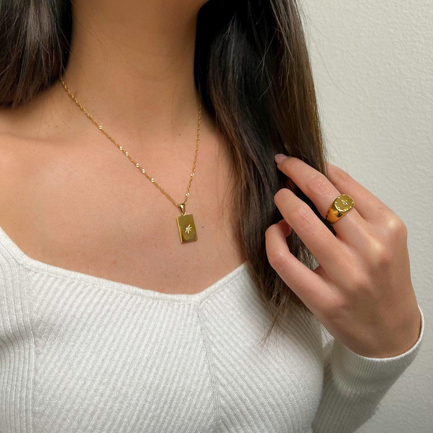 North Star Signet Necklace - LAST CHANCE! - Image 13