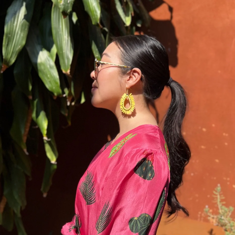 Palmetto Raffia Statement Earrings - 4 COLORS LAST CHANCE! - Image 13