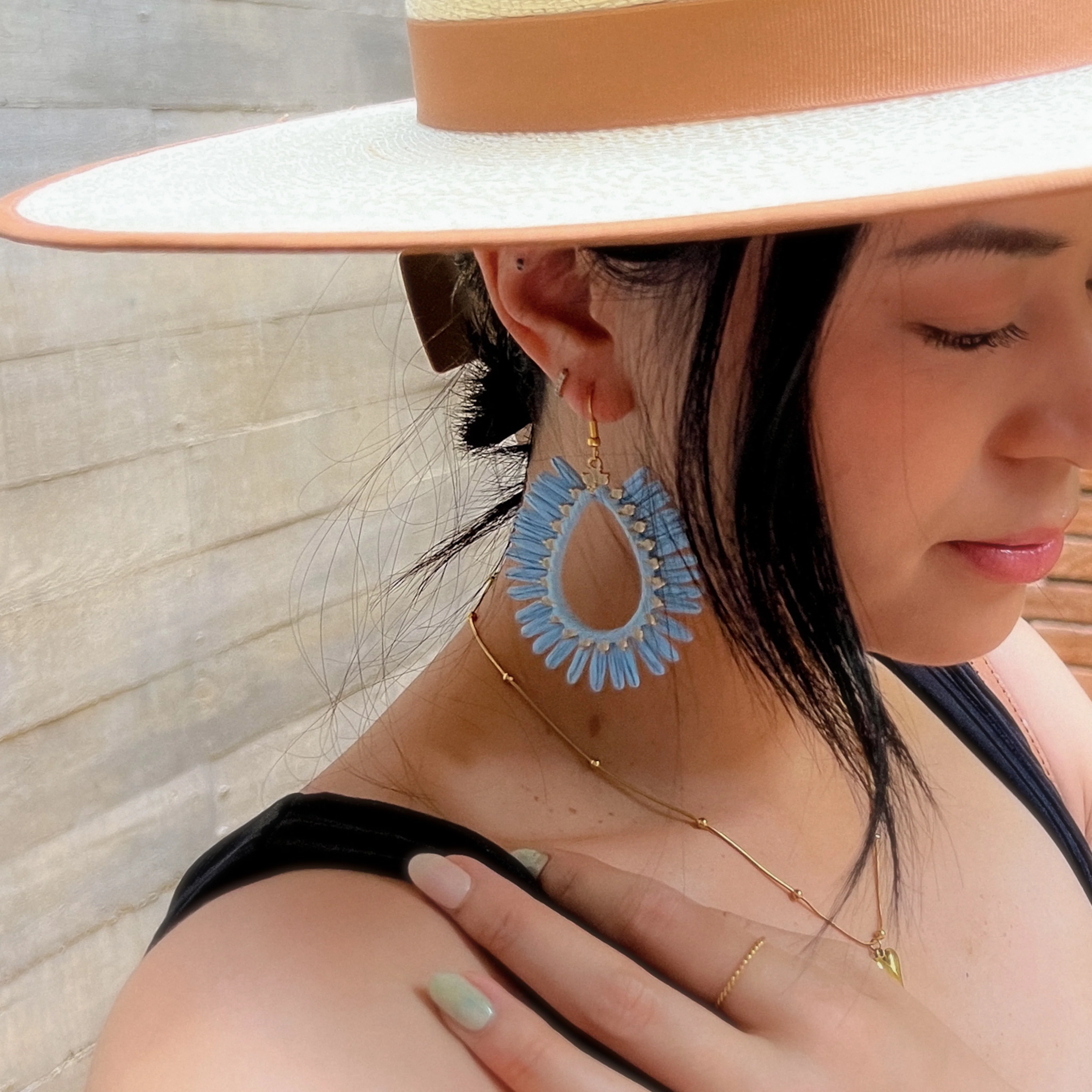 Palmetto Raffia Statement Earrings - 4 COLORS LAST CHANCE! - Image 23