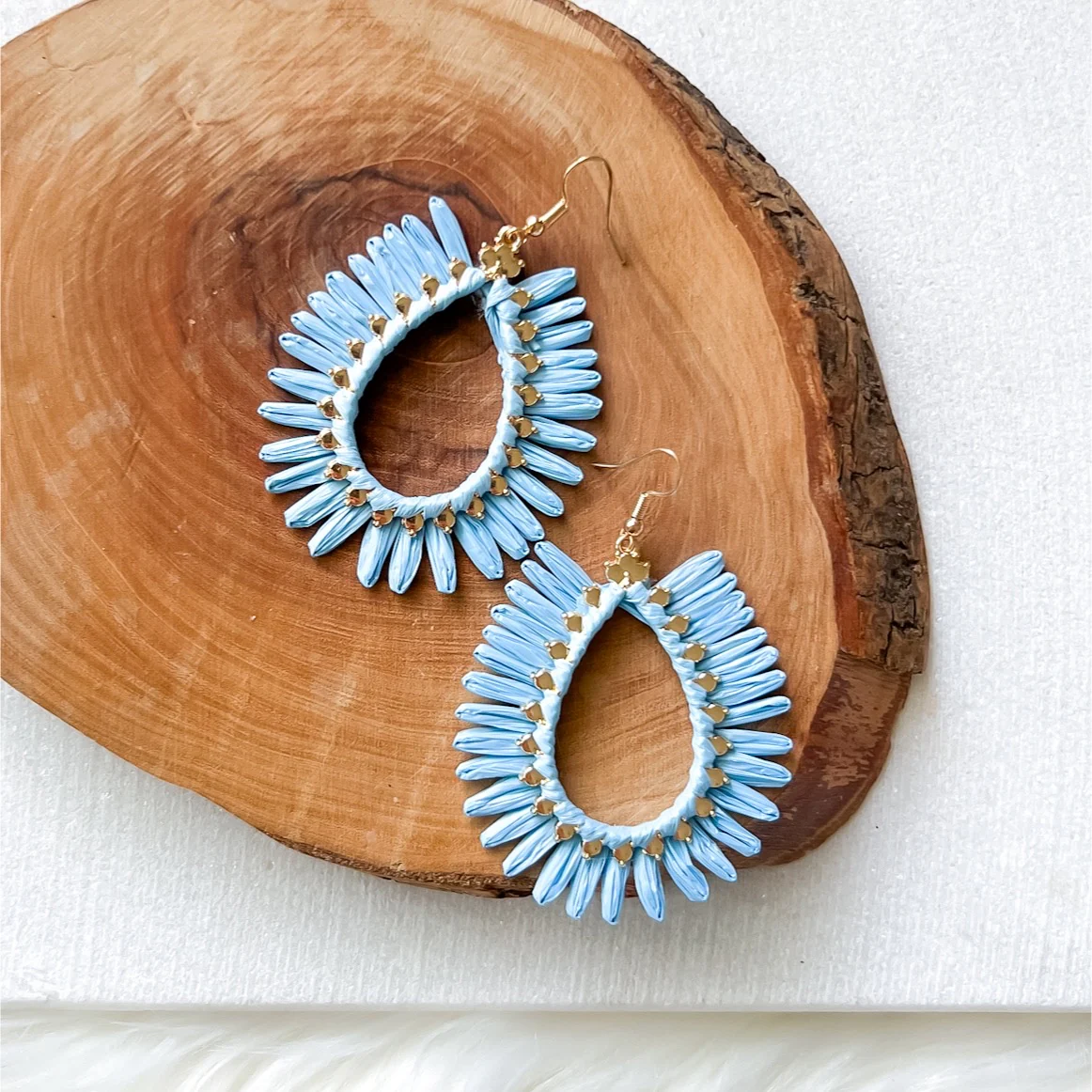 Palmetto Raffia Statement Earrings - 4 COLORS LAST CHANCE! - Image 25