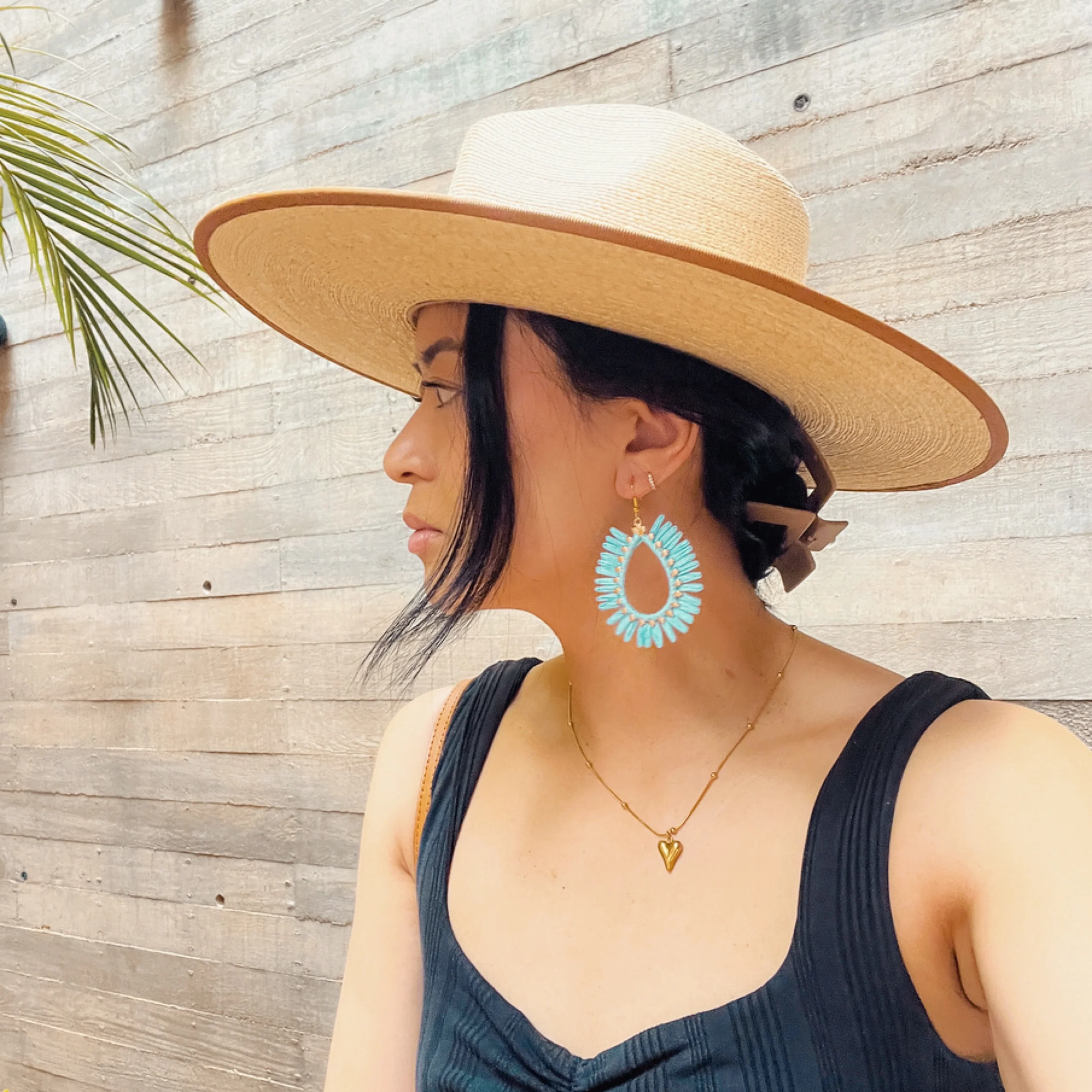 Palmetto Raffia Statement Earrings - 4 COLORS LAST CHANCE! - Image 33