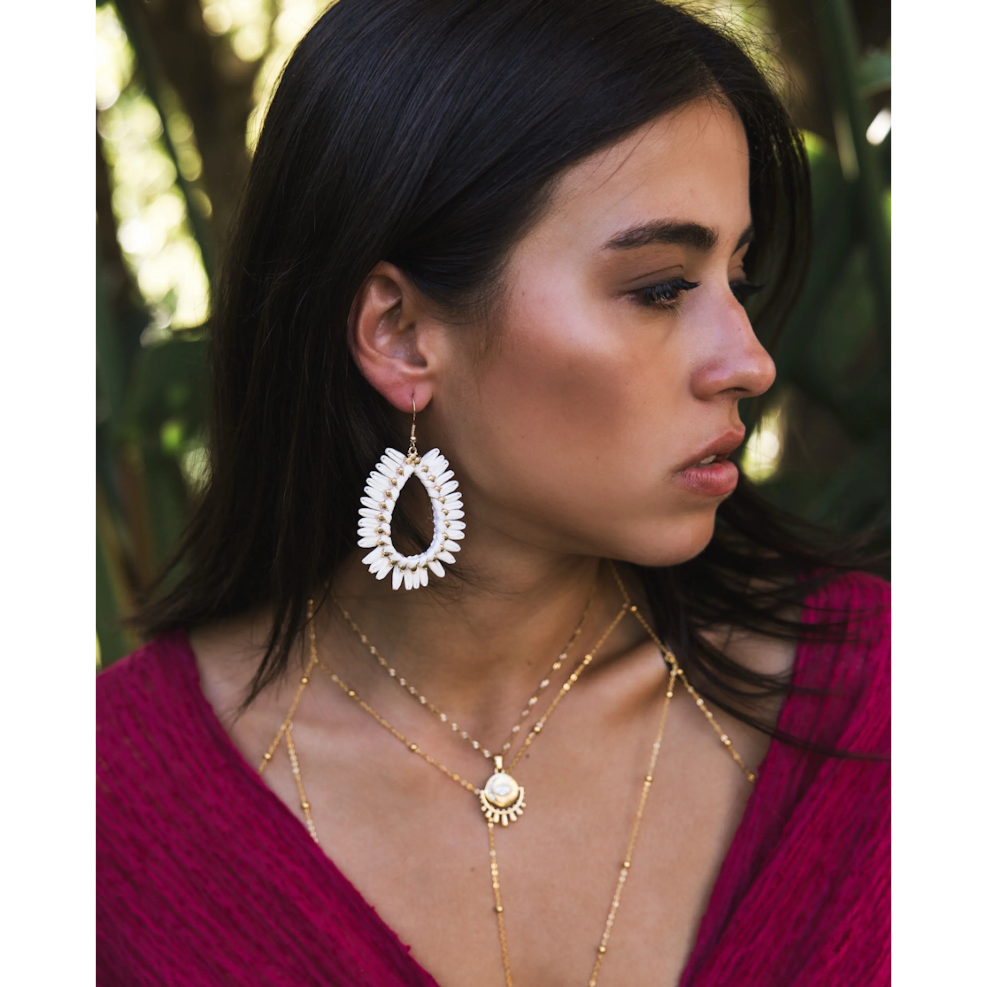 Palmetto Raffia Statement Earrings - 4 COLORS LAST CHANCE! - Image 5