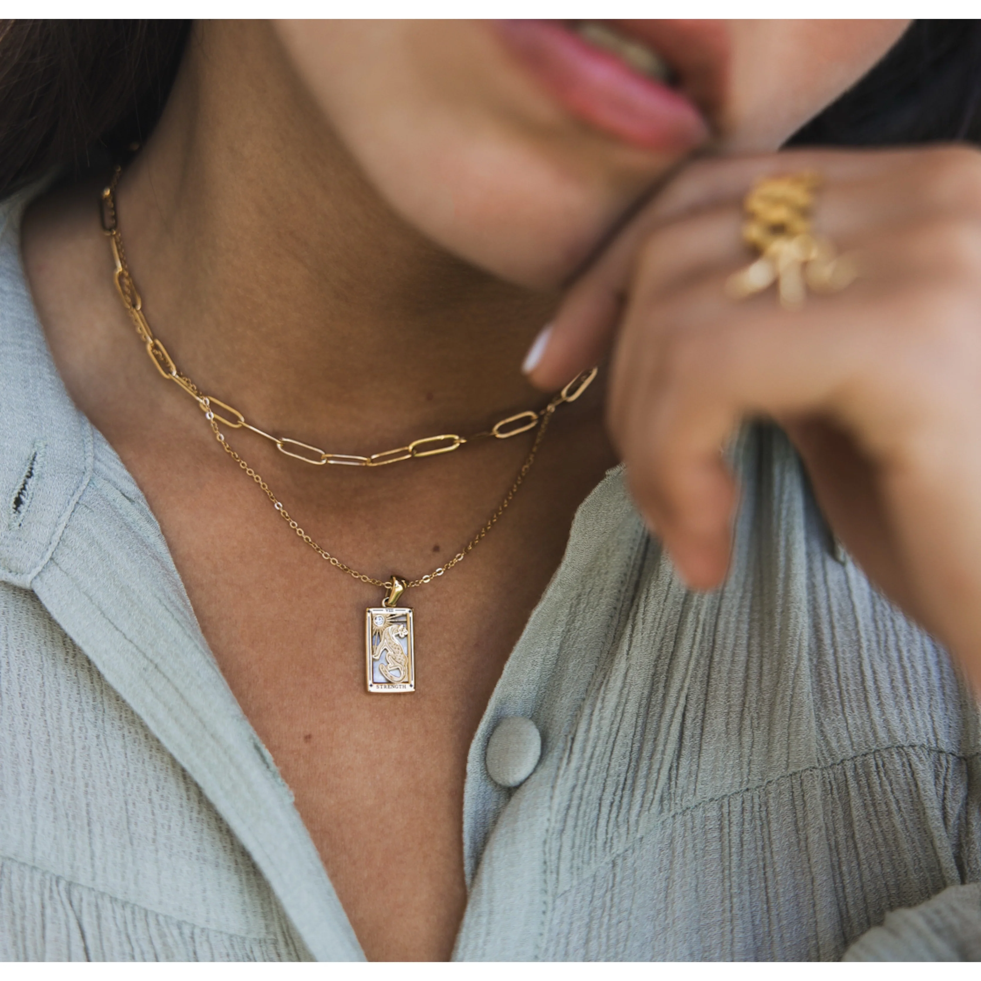 Paperclip Chain Necklace - Image 6