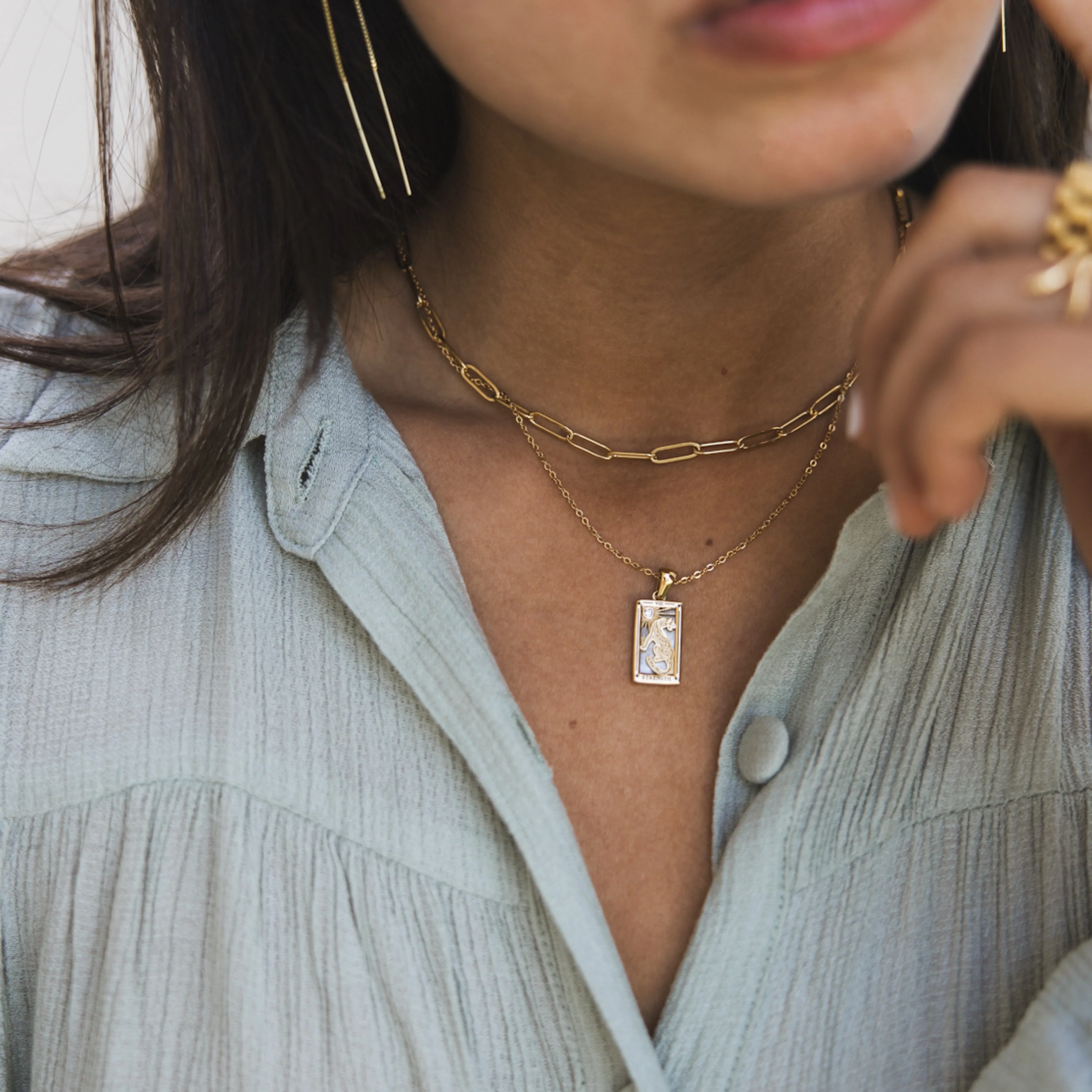 Paperclip Chain Necklace - Image 7