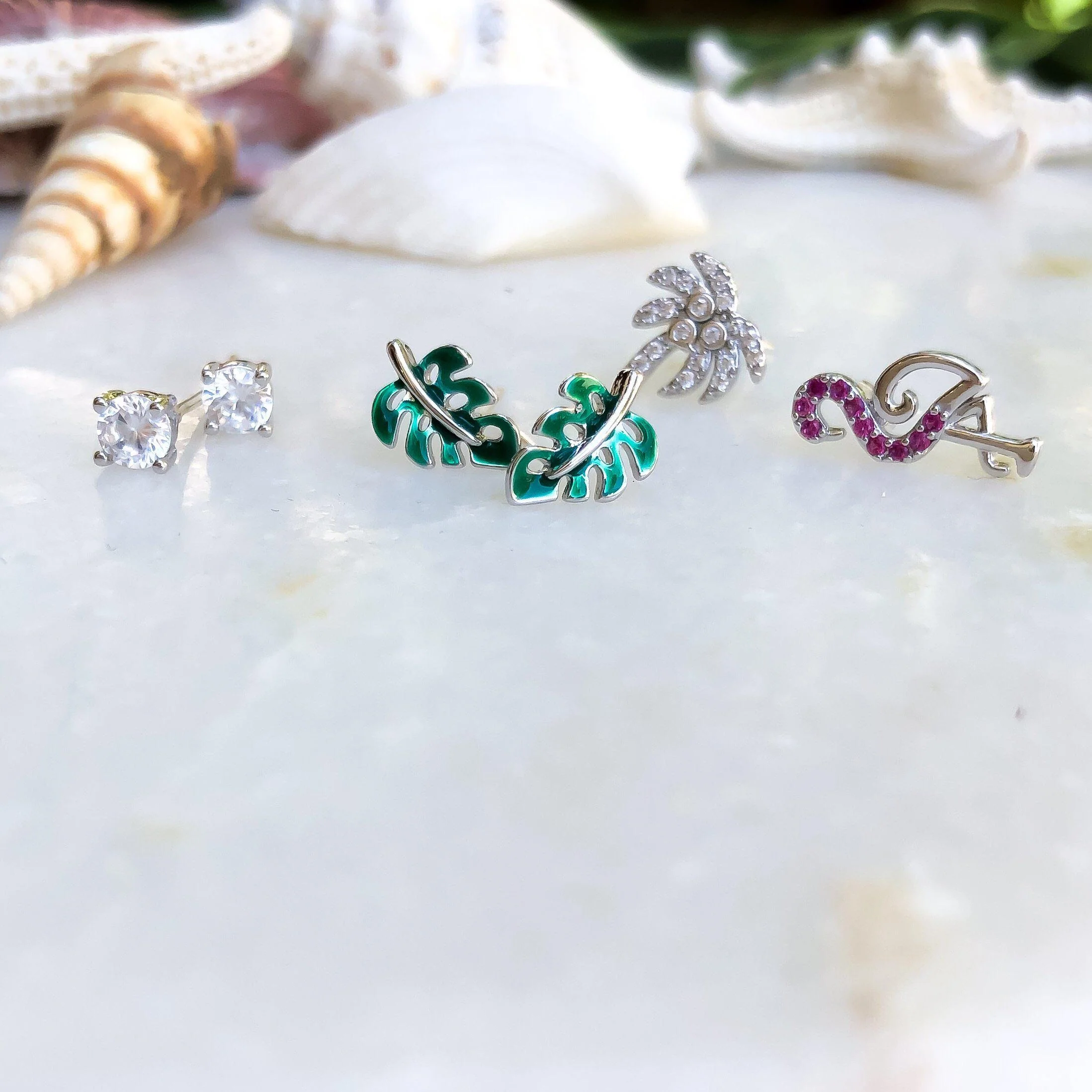 Paradise 6 Piece Earrings Set - 2 Styles - LAST CHANCE/FINAL SALE - Image 6