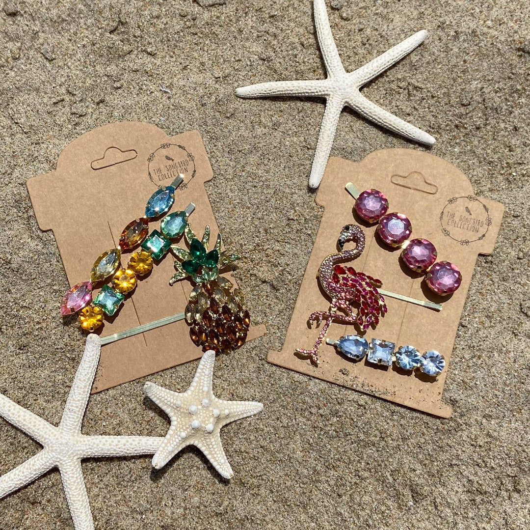 Pineapple π Glitz Hair Pin Set - Image 7