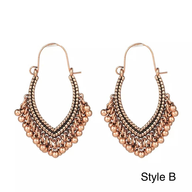 Priya Vintage Metal Earrings - 3 Styles - LAST CHANCE - Image 16