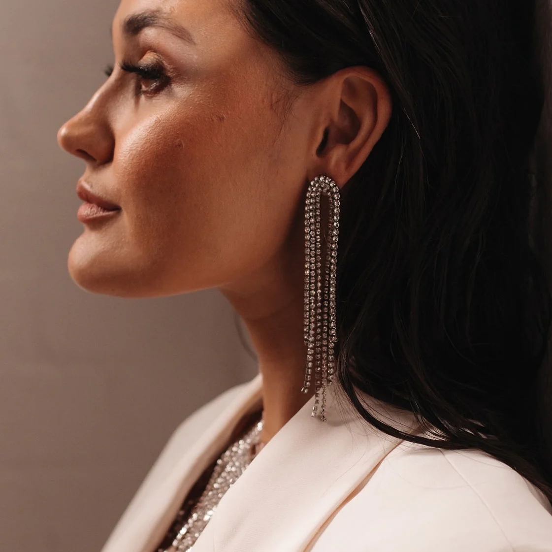 Rana Rhinestone Duster Earrings - LAST CHANCE! - Image 14