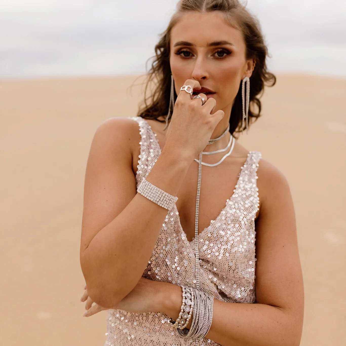 Rana Rhinestone Duster Earrings - LAST CHANCE! - Image 19