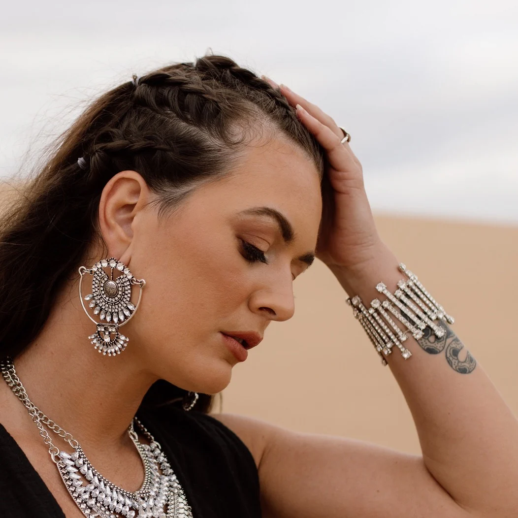 Ravi Boho Statement Earrings - Image 10