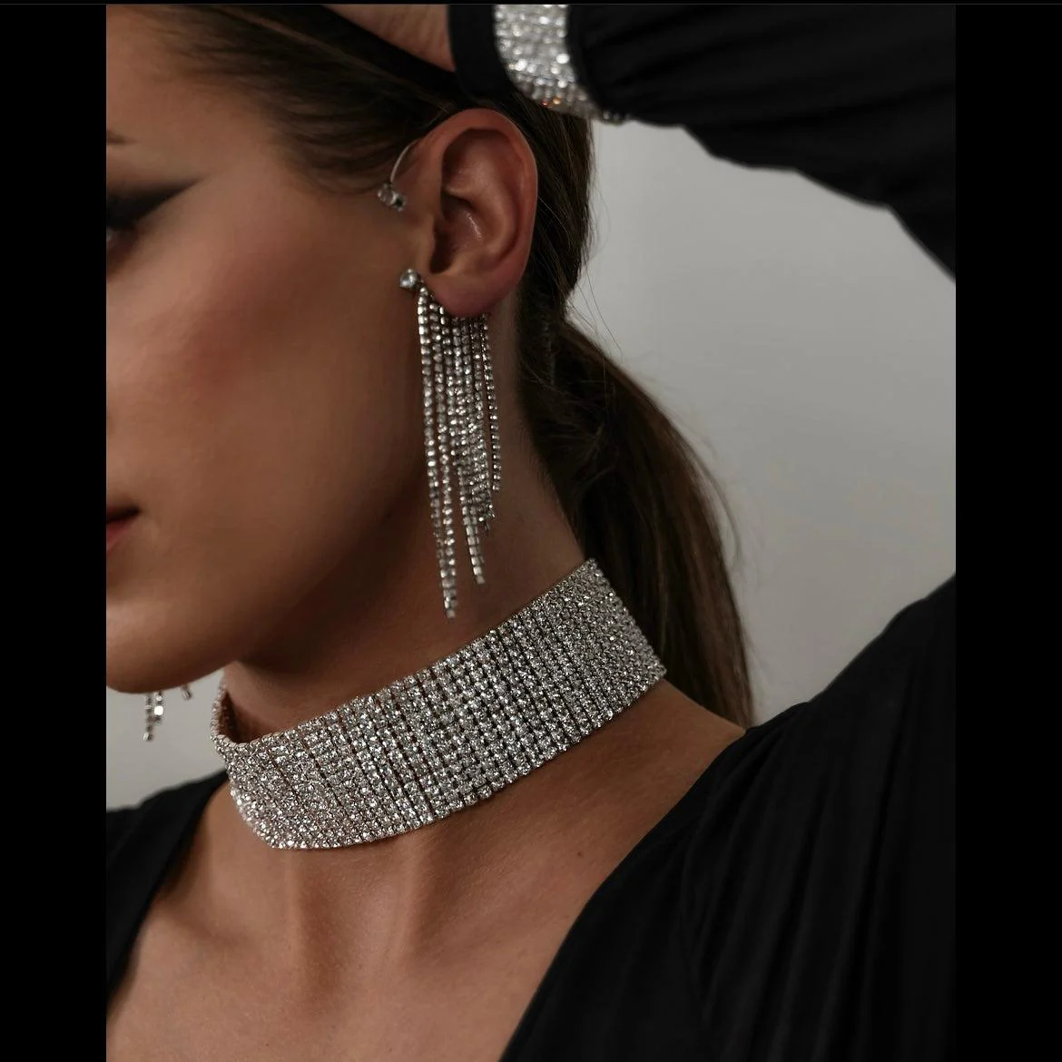 Reina Rhinestone Choker - 4 Styles - Image 12