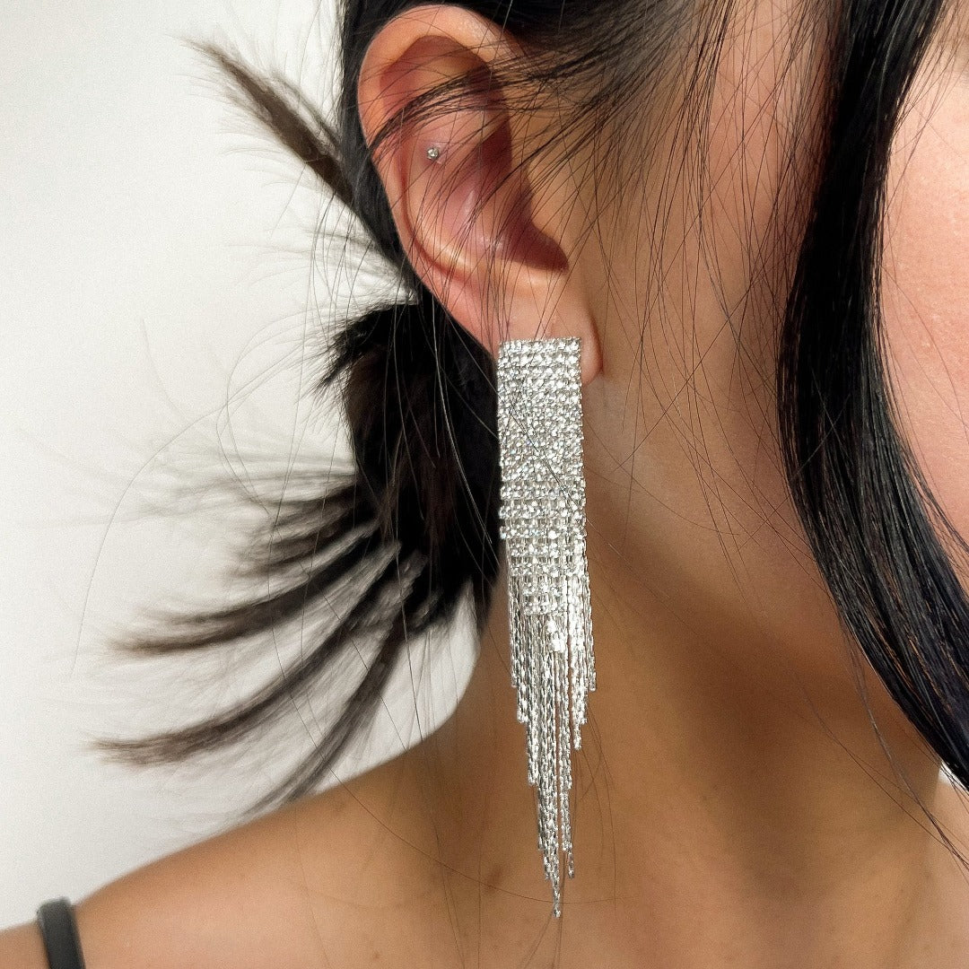 Reina Rhinestone Duster Earrings - LAST CHANCE! - Image 10