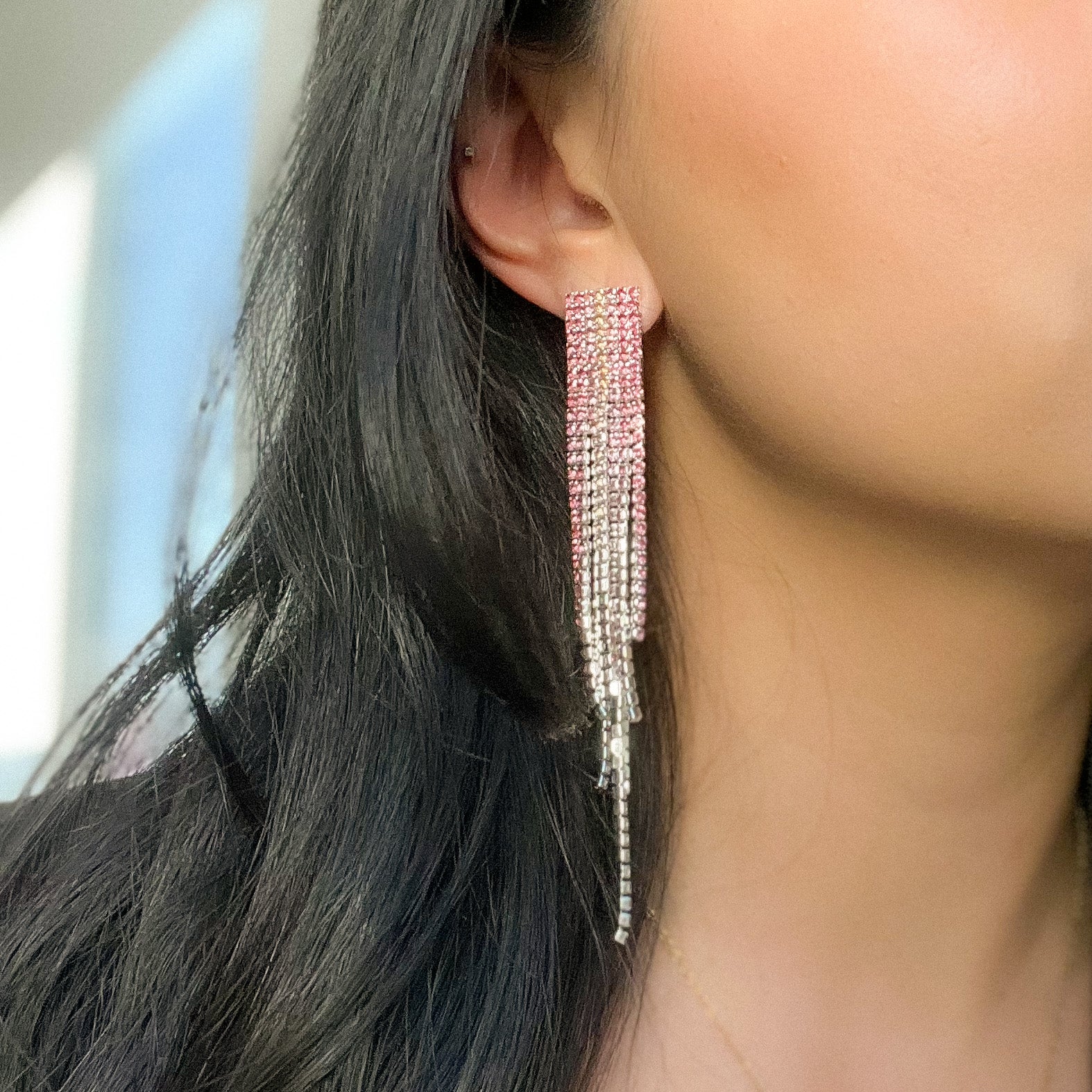 Reina Rhinestone Duster Earrings - LAST CHANCE! - Image 11