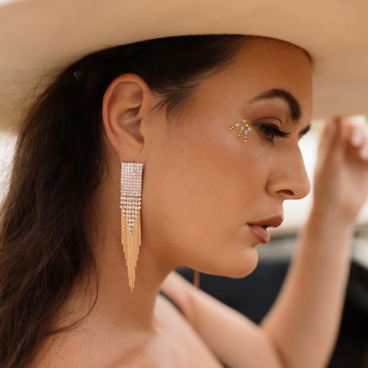 Reina Rhinestone Duster Earrings - LAST CHANCE! - Image 16