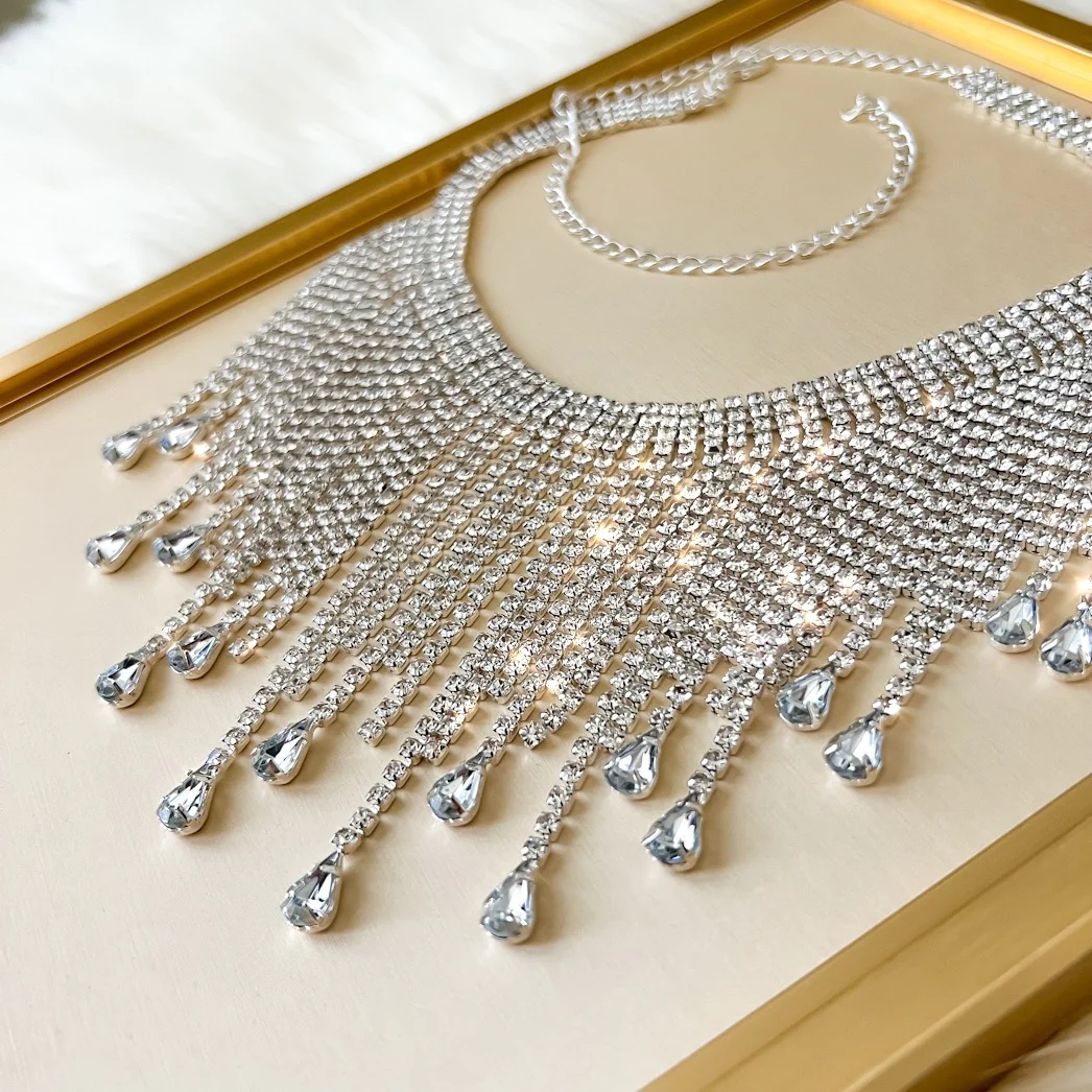 Remy Rhinestone Drop Necklace - Image 14