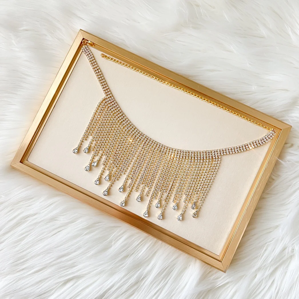 Remy Rhinestone Drop Necklace - Image 20