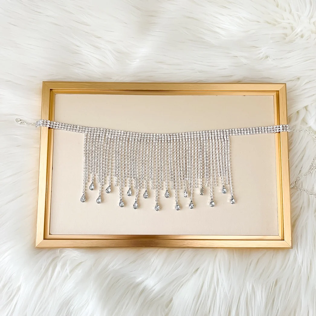 Remy Rhinestone Drop Necklace - Image 21