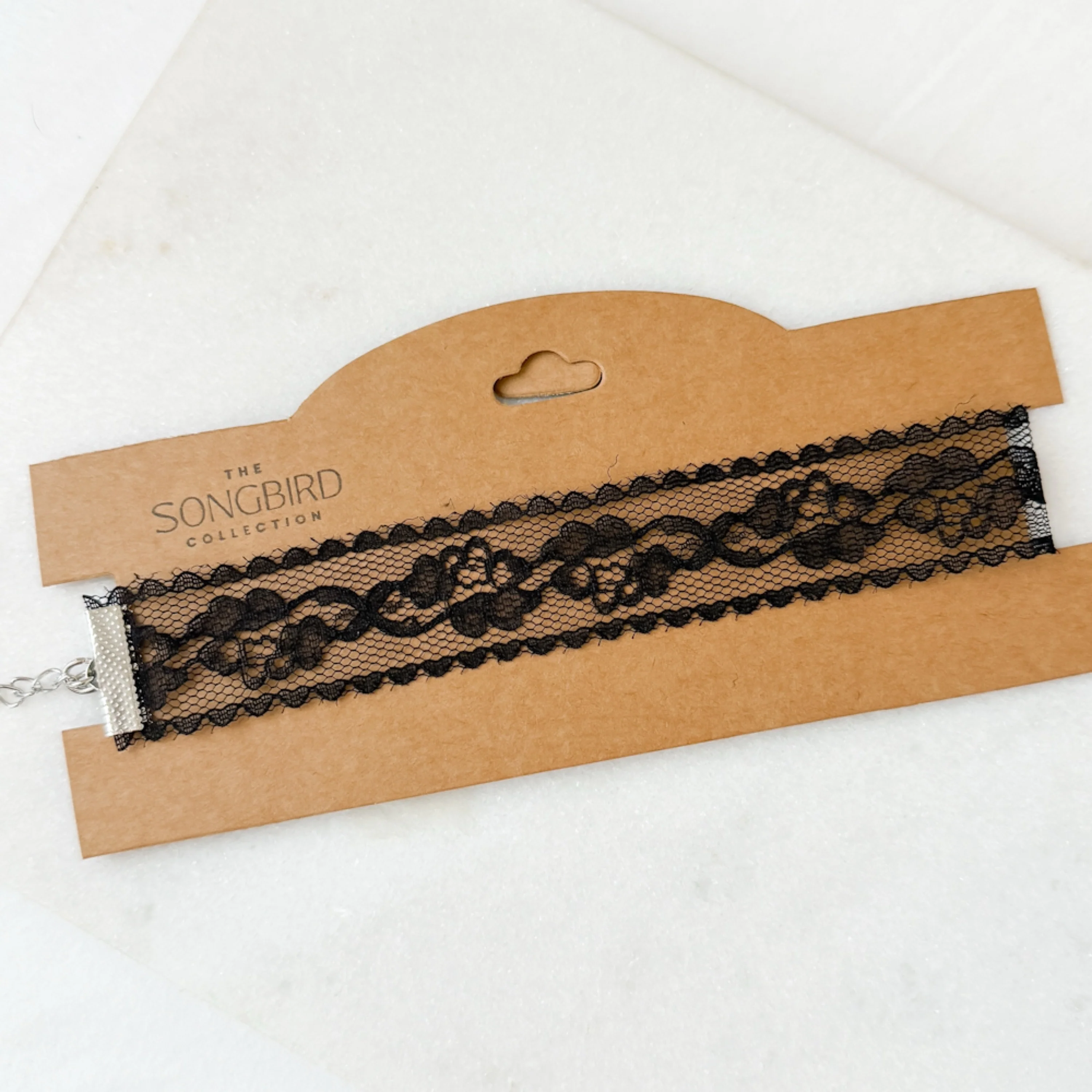 Rose Romance Lace Choker - White or Black - Image 10