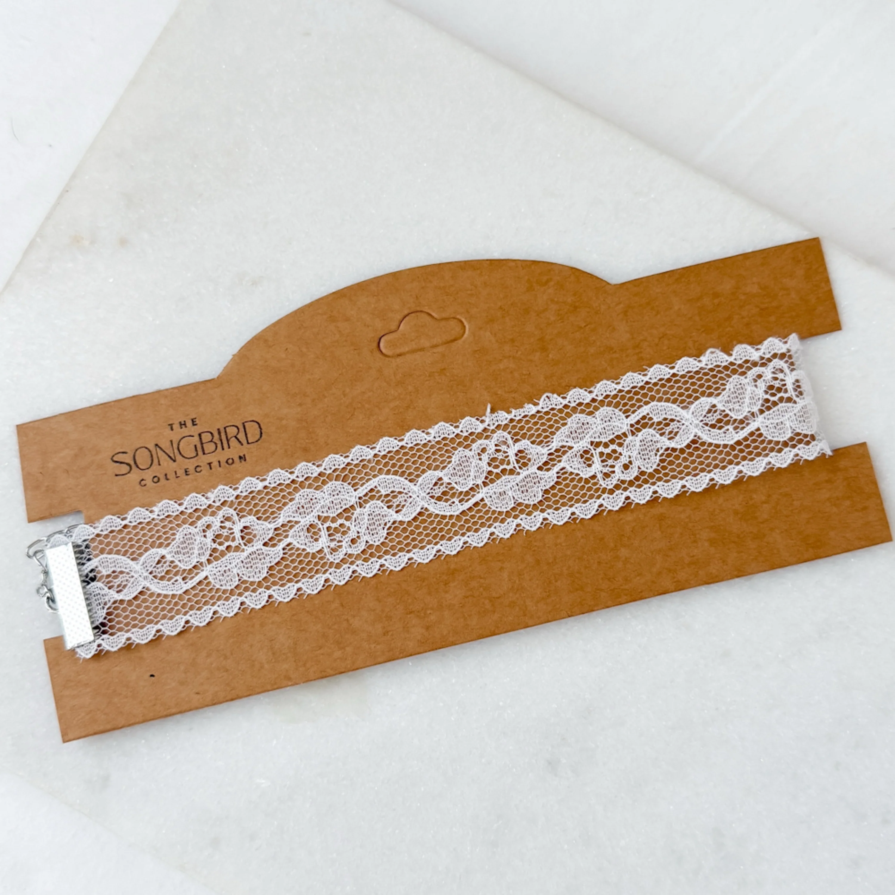Rose Romance Lace Choker - White or Black - Image 11